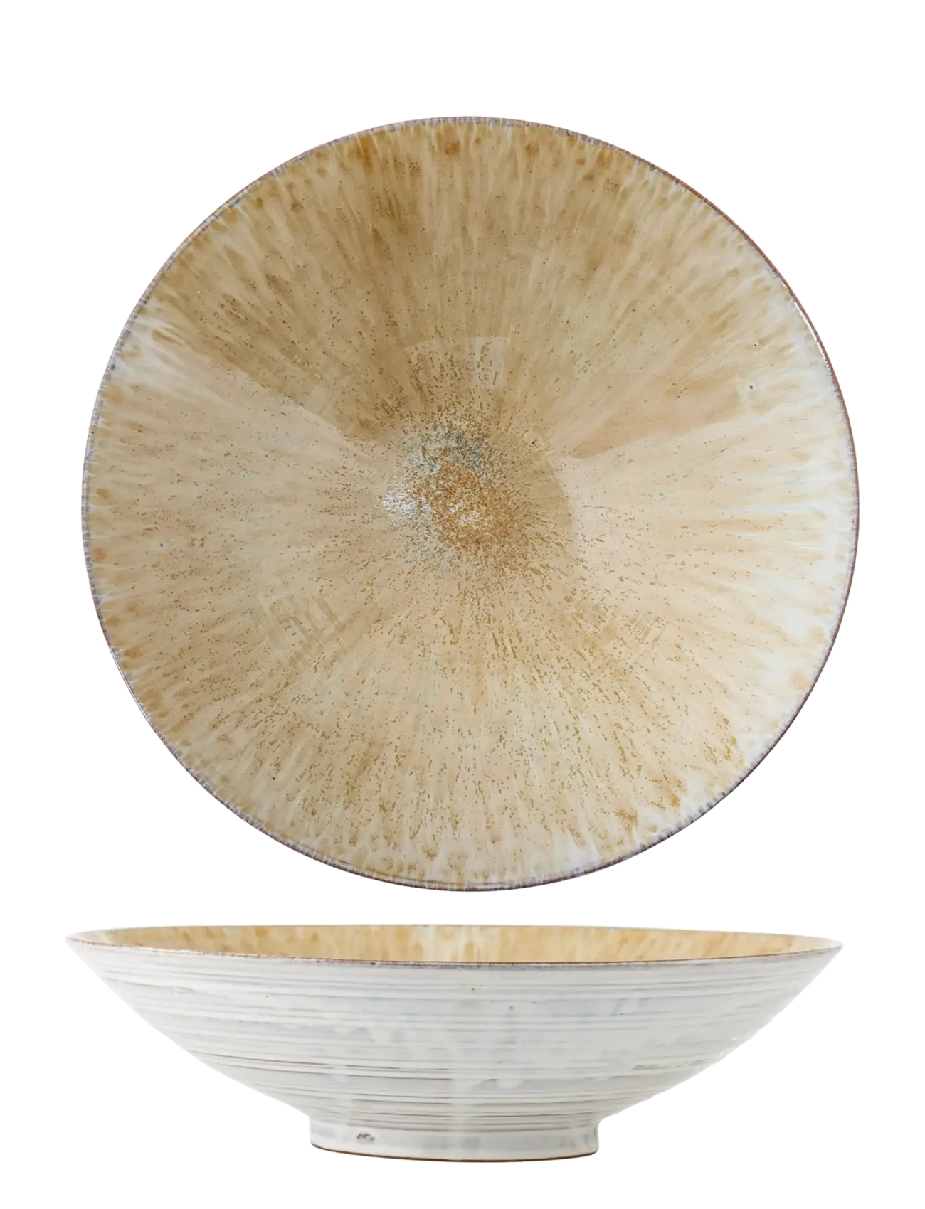 Bloomingville Saskia Bowl, Serving Skål, Beige, Str: 4500 ML