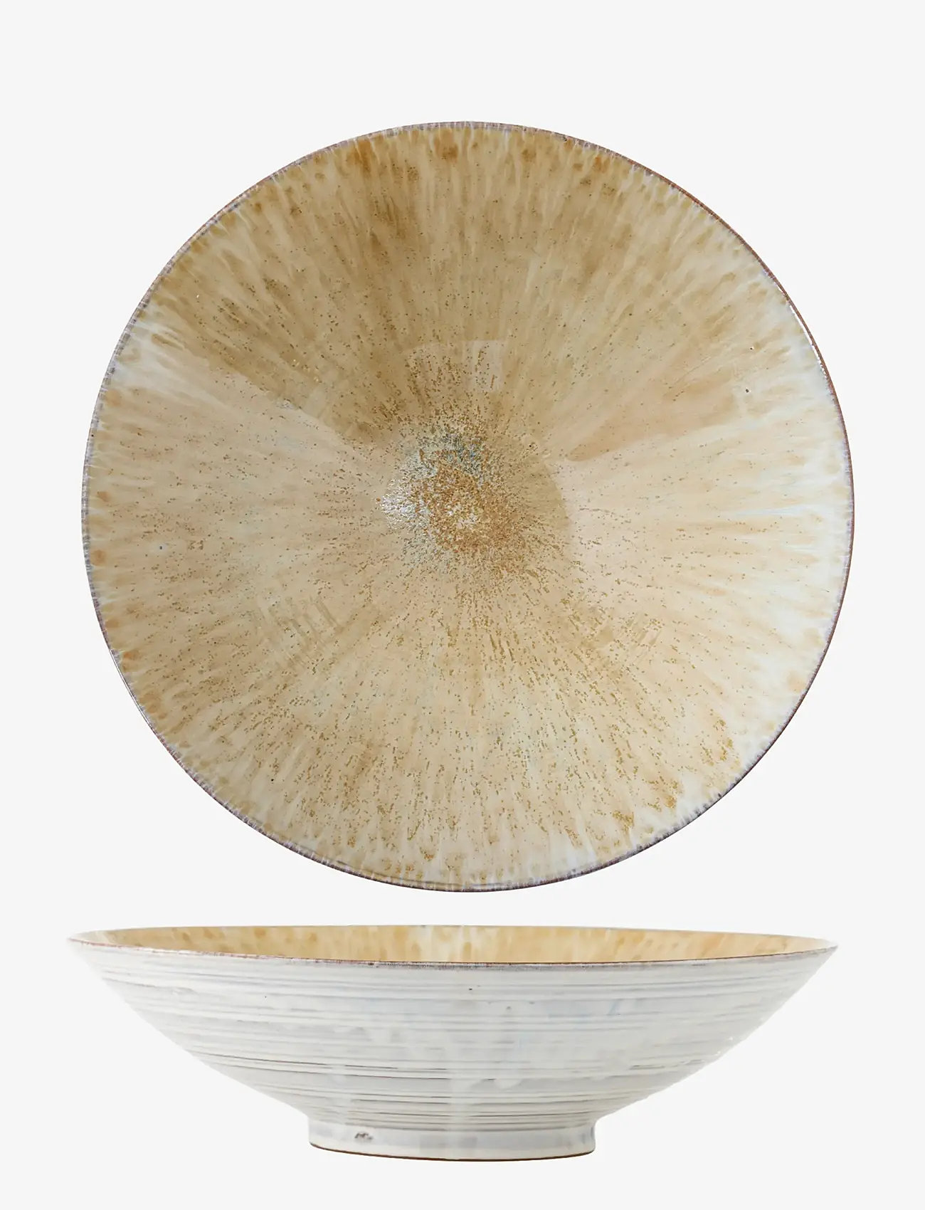 Bloomingville - Saskia Bowl - serving bowls - beige - 0