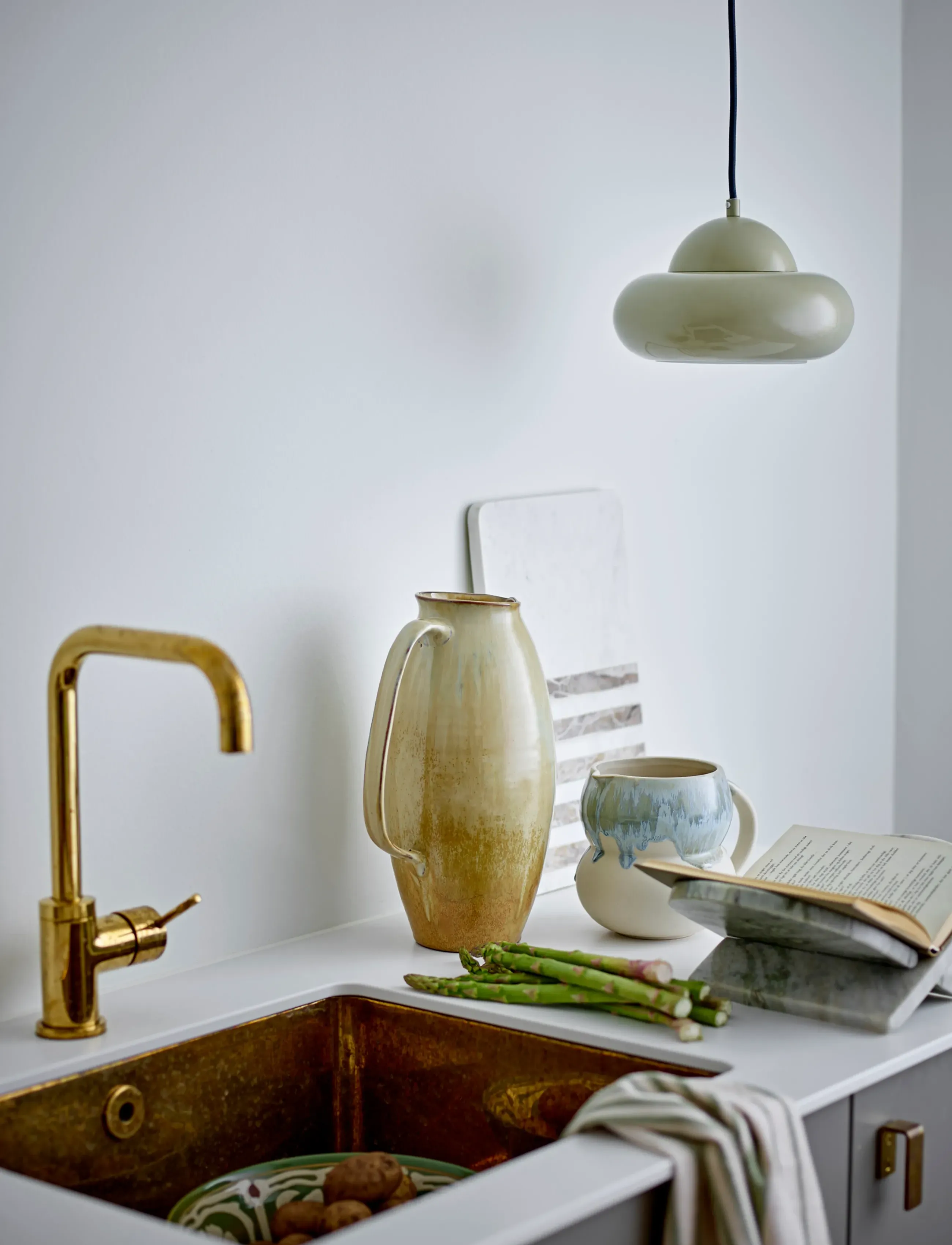 Bloomingville Saskia Jug, 3600 ml, Jugs & Carafes, Gelb - Water Carafes Jugs, Homeware