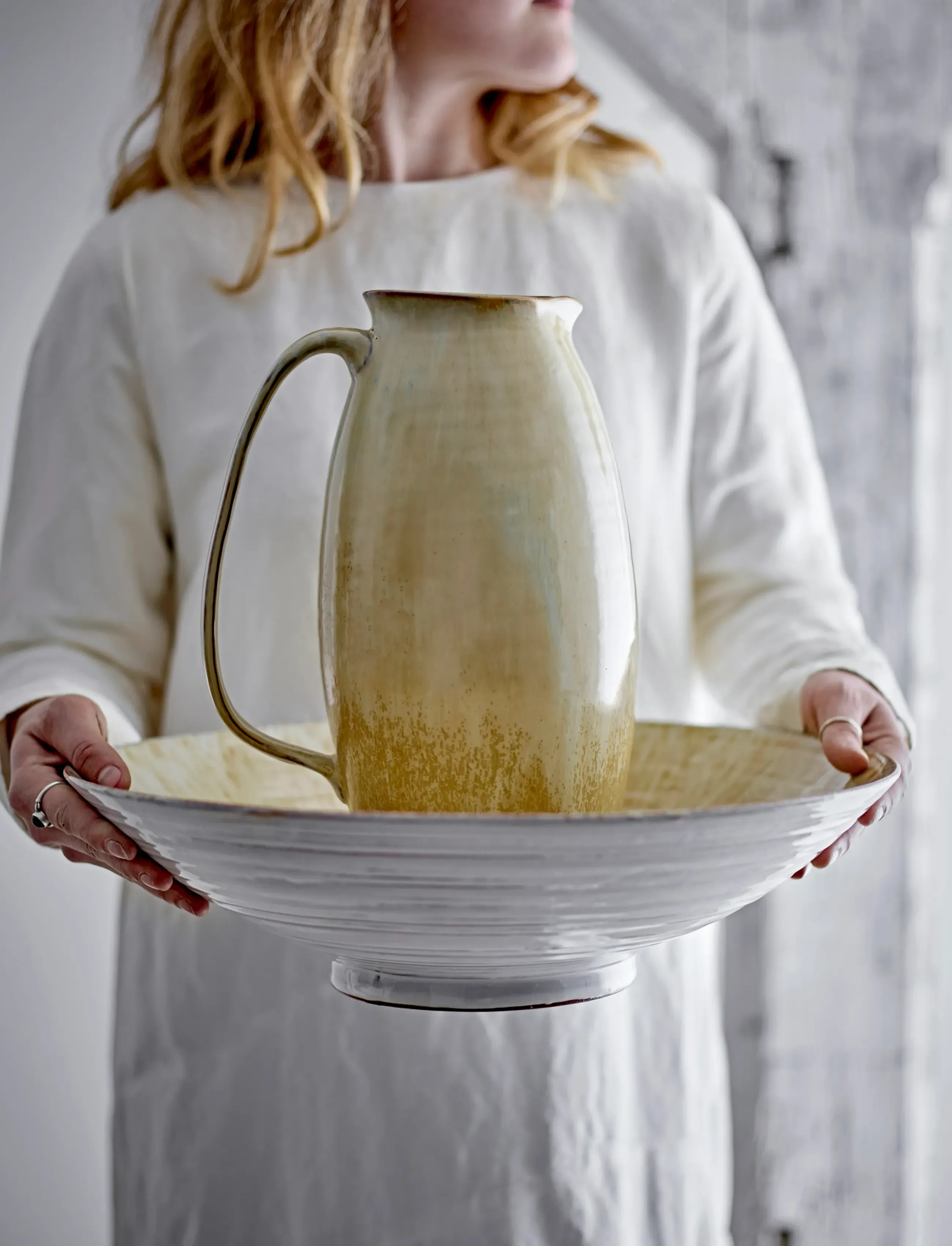 Bloomingville - Saskia Jug - veekannud - yellow - 4