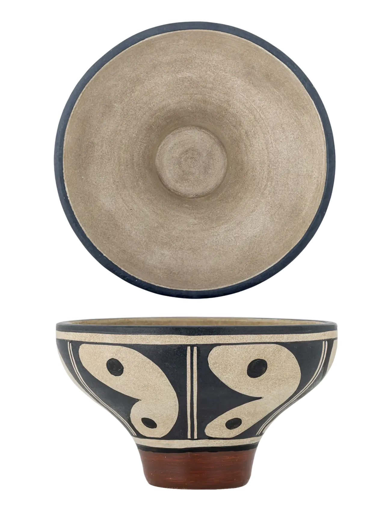 Bloomingville Elfrida Bowl, Ø 31 cm, Bowls & Serving Dishes, Schwarz - Bowls, Homeware