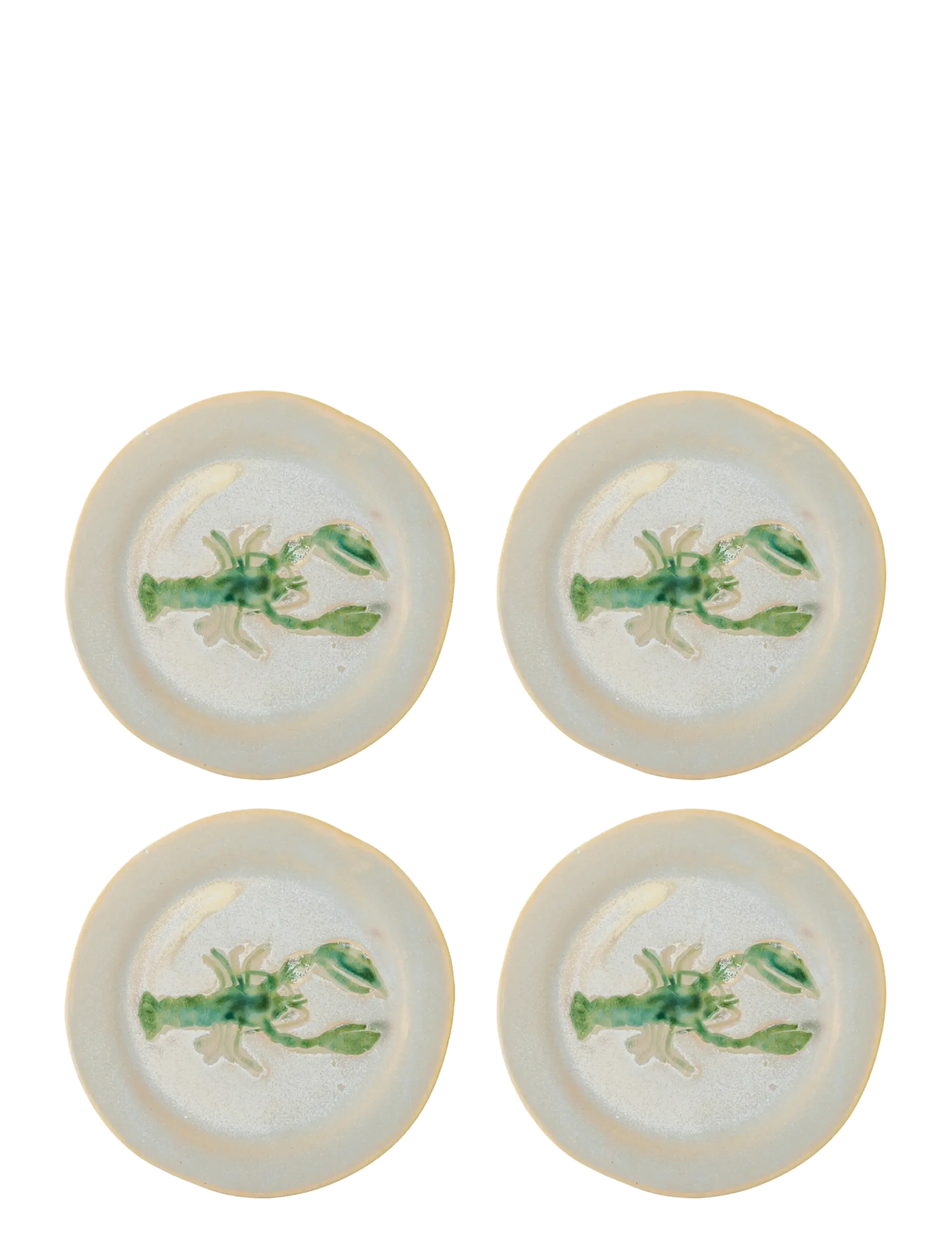 Bloomingville Hadden Plate, Small Plade, Grøn, Str: Ø 21 CM
