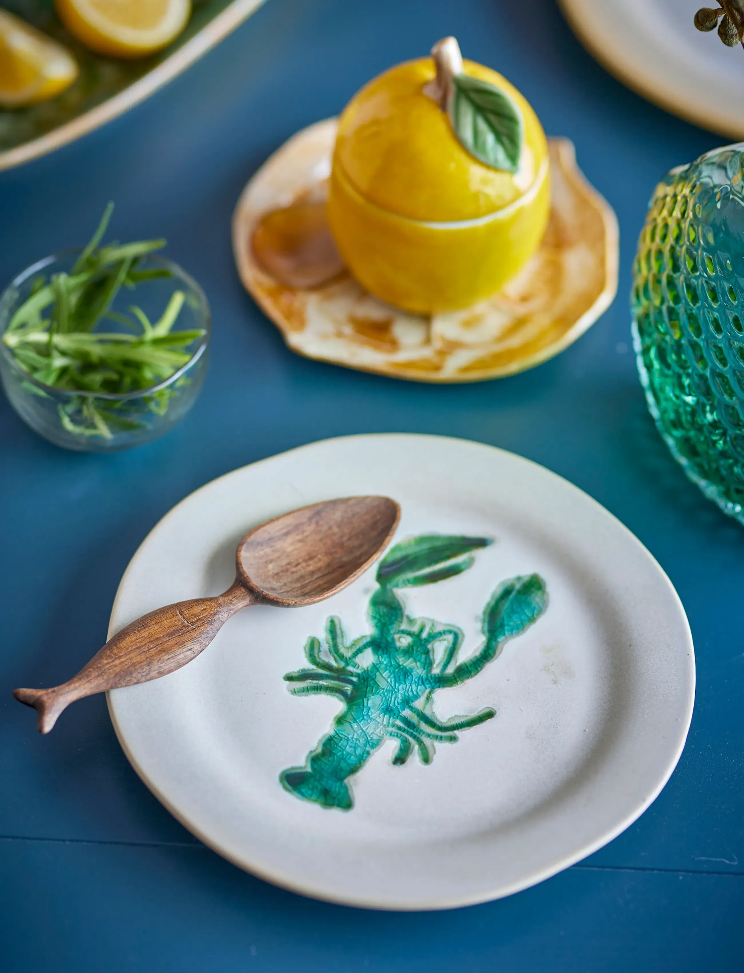 Bloomingville - Hadden Plate - assietter - green - 3