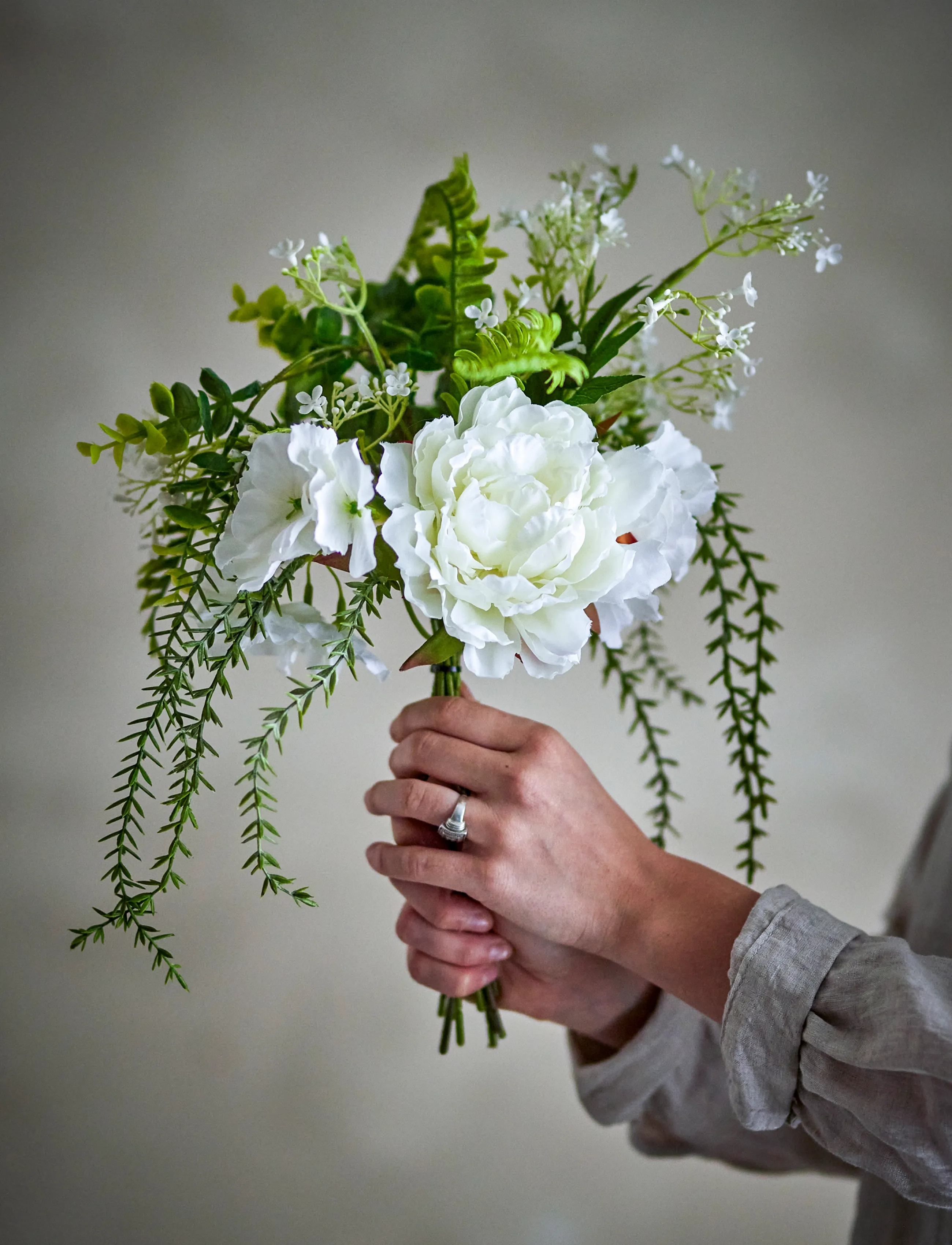 Bloomingville Lustre Bouquet, H43 cm, White, Decoration > Dried & Fake Flowers, Unisex