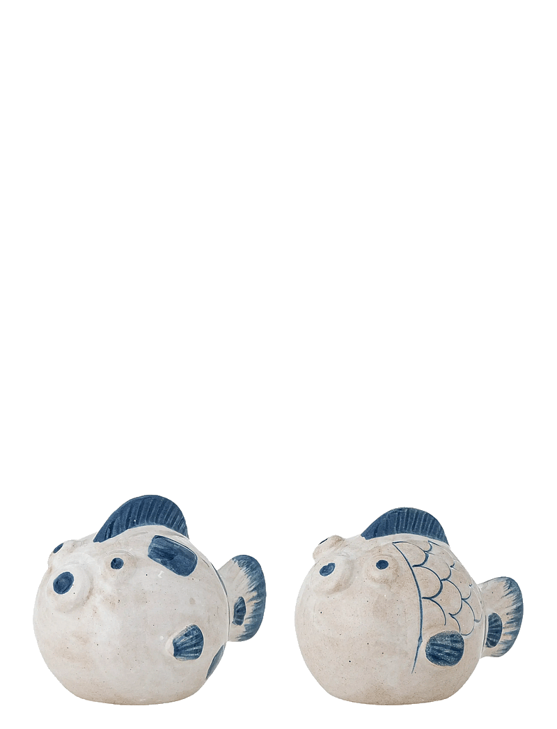 Bloomingville - Fugu Salt & Pepper Shaker Set - salt & pepper grinders - blue - 1
