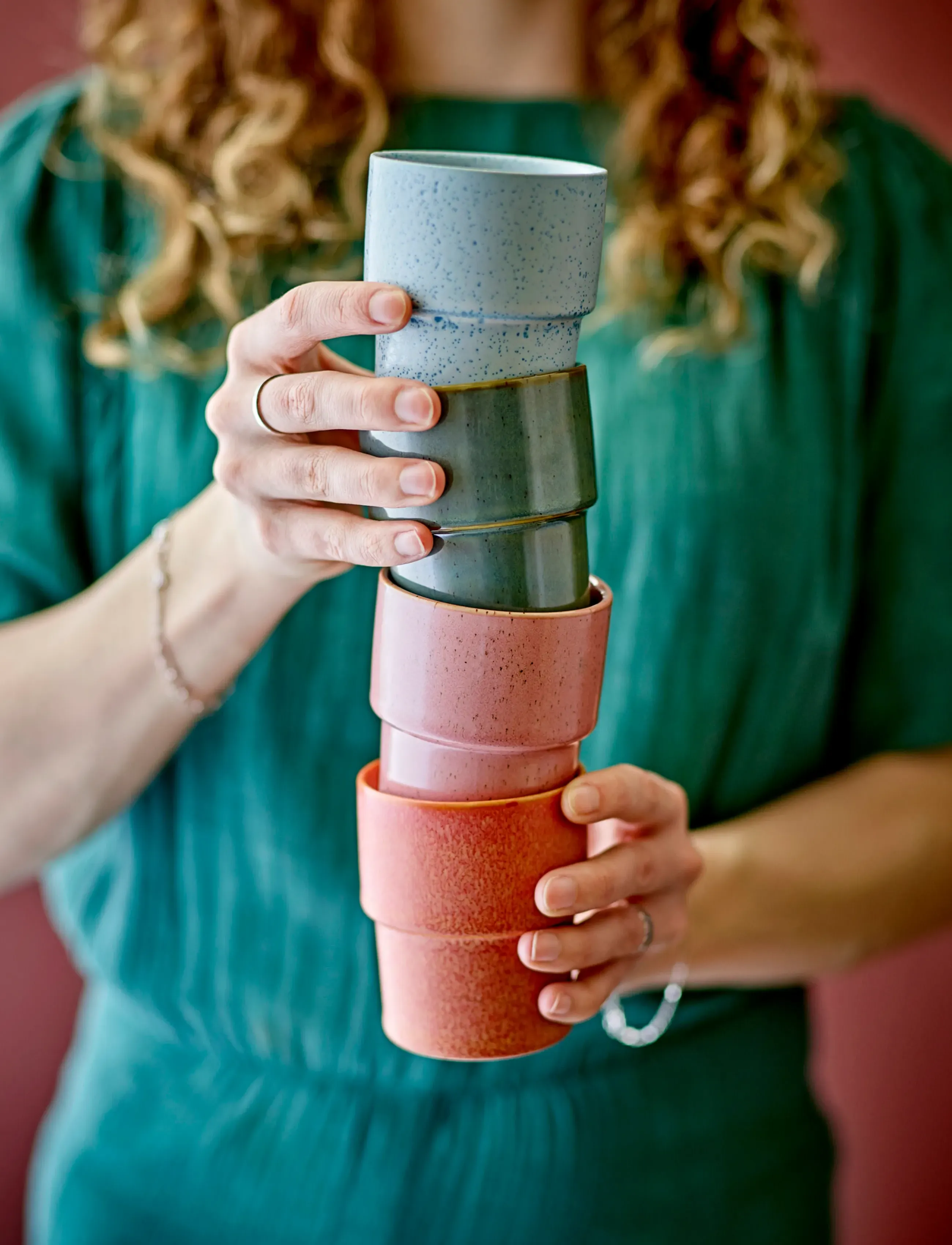 Bloomingville Ewan Cup, 150 ml, Cups & Mugs, Mehrfarbig/gemustert - Coffee Cups, Homeware