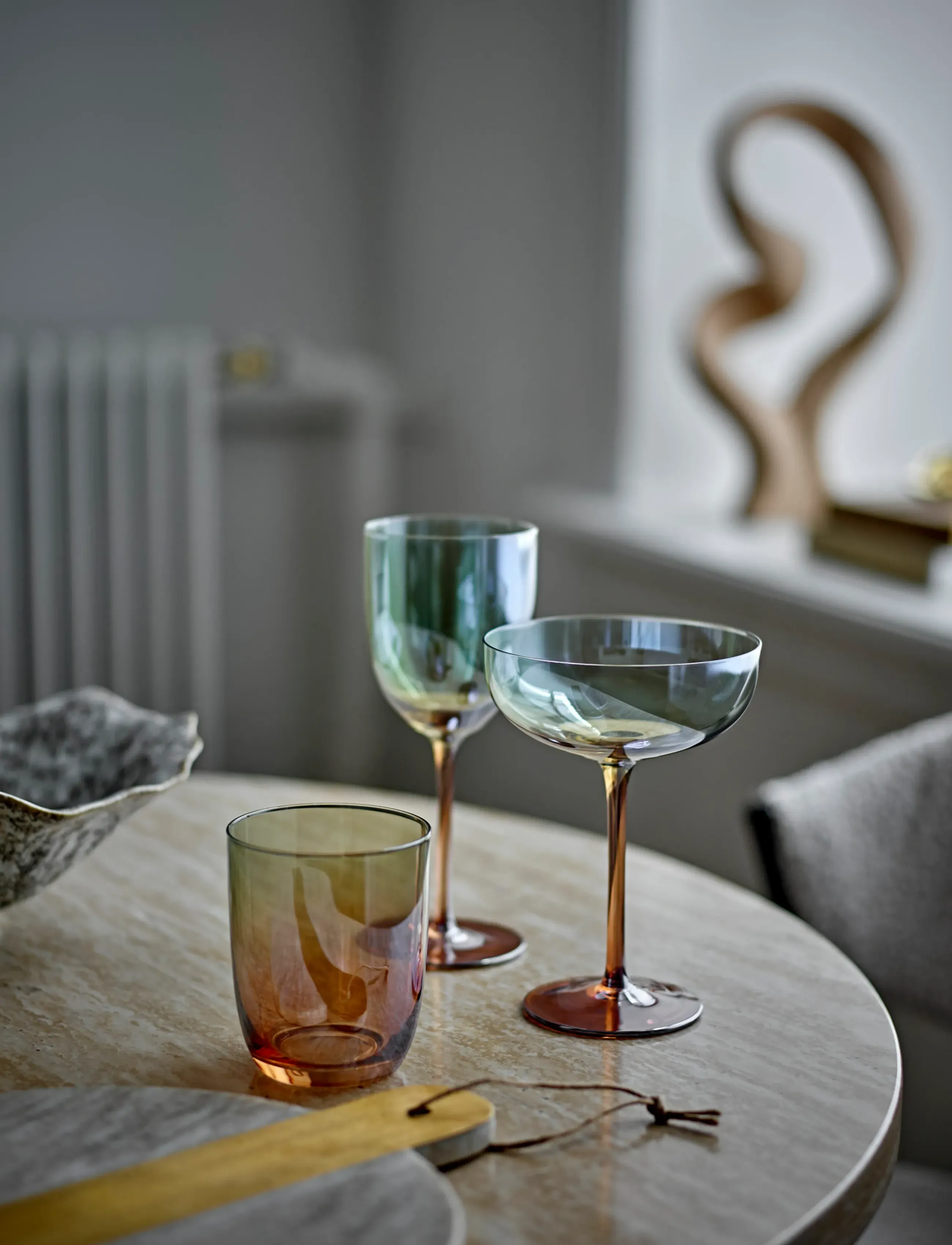 Bloomingville Aston Cocktail Glass, 32.5 CL, Mehrfarbig/gemustert - Champagne Homeware