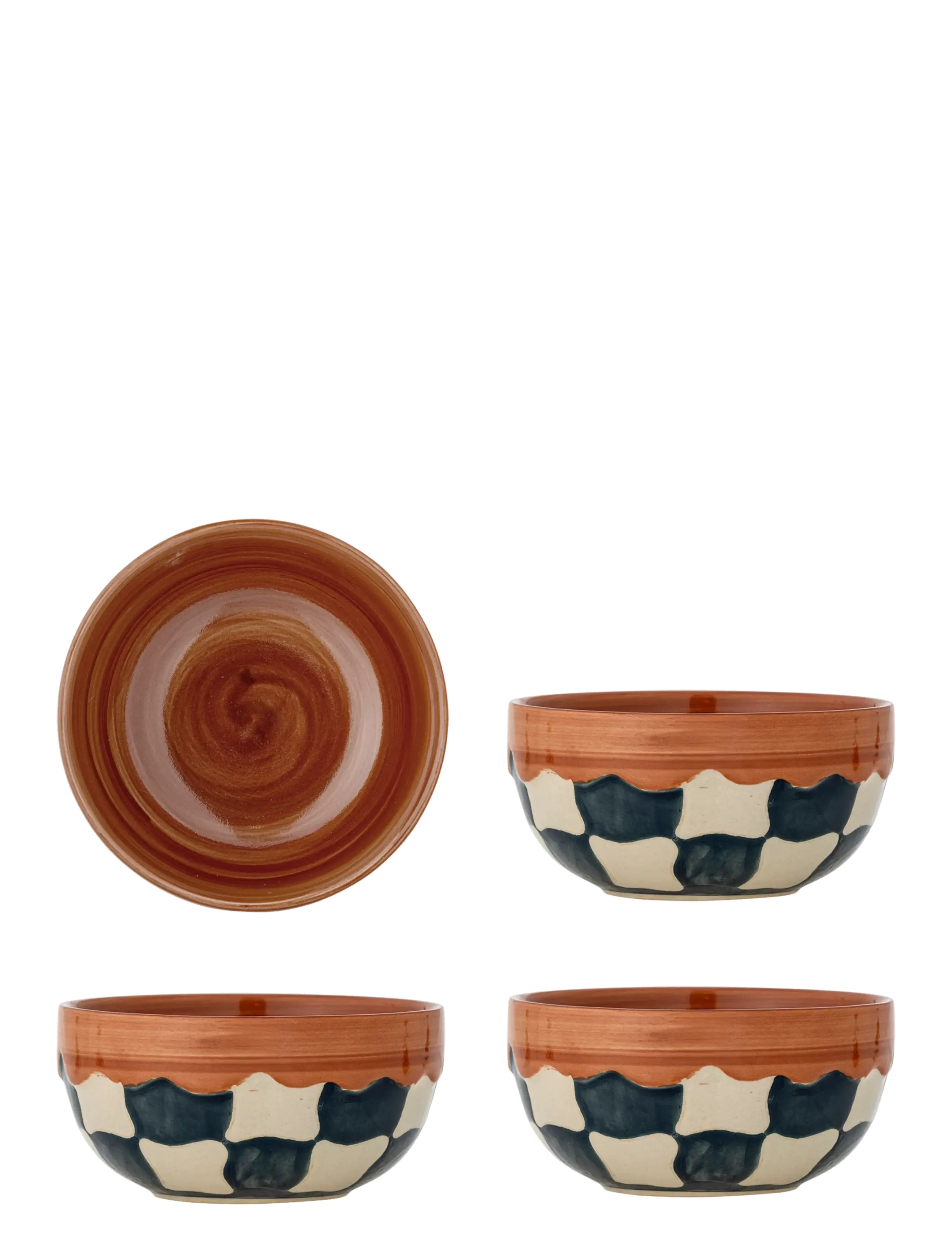 BLOOMINGVILLE Check Bowl Braun - 590 ML - Unisex