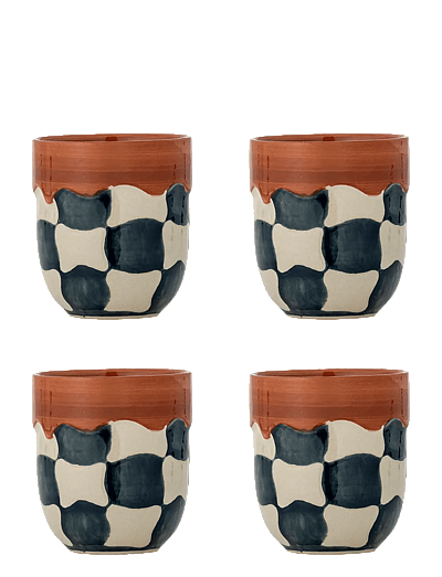 Bloomingville Check Cup - Tassid ja kruusid - BLUE / brown