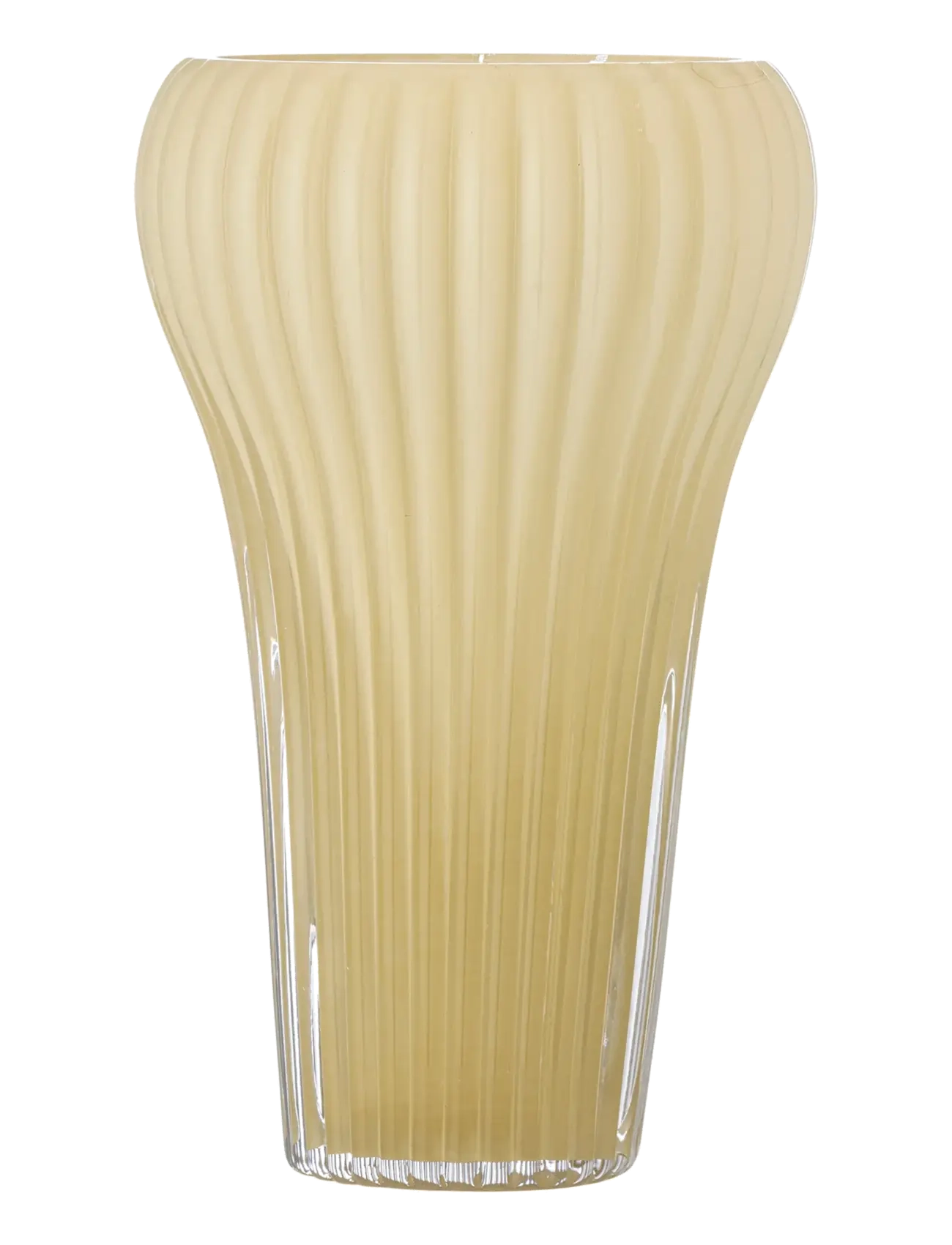 Bloomingville Averie Vase, Vase, Gul, Str: Ø 17 CM