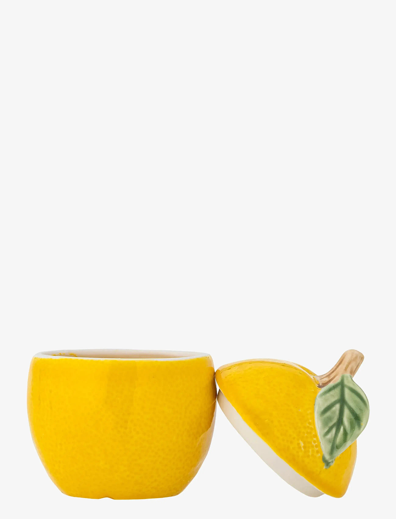 Bloomingville - Limone Jar w/Lid - kitchen jars - yellow - 2