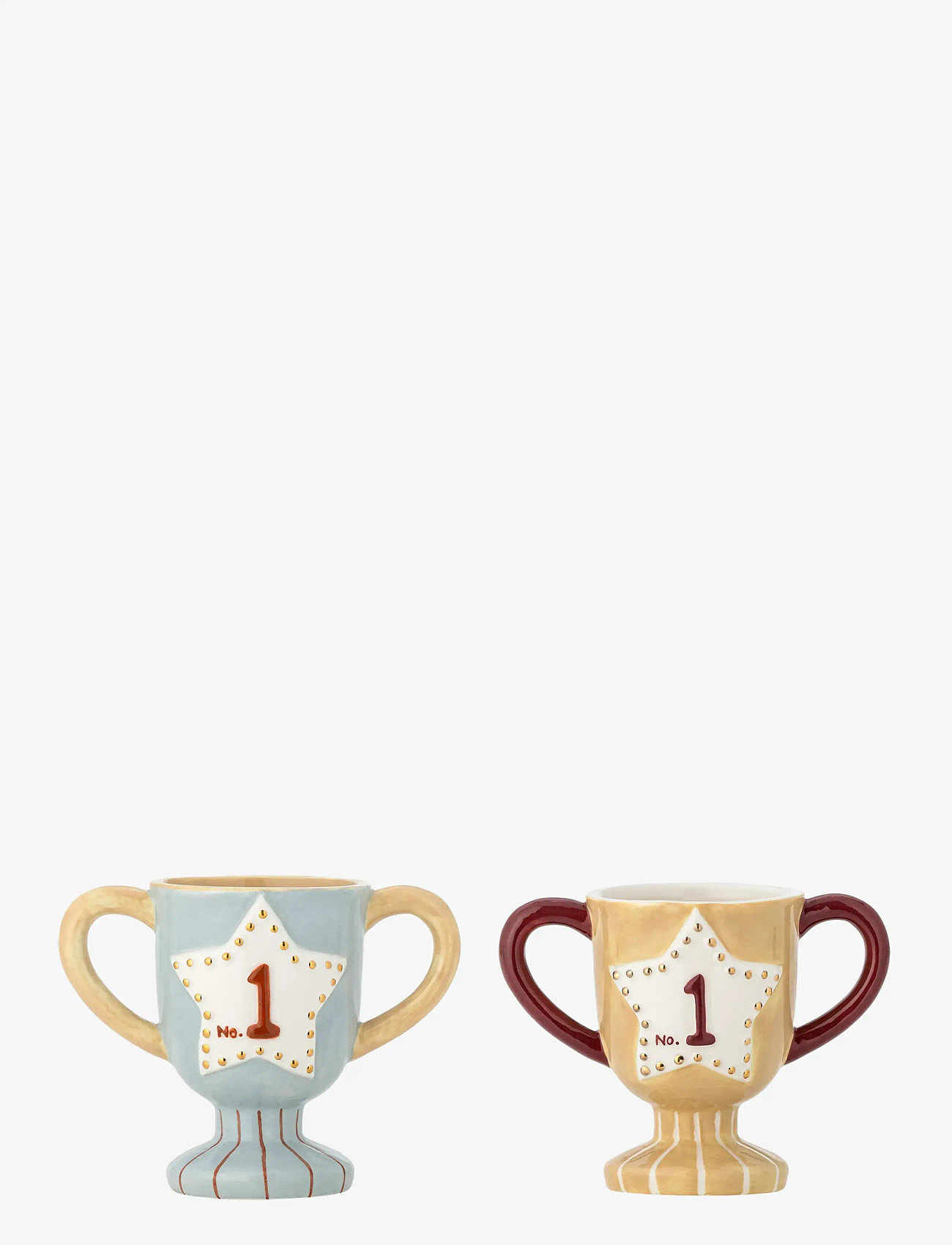 Bloomingville - Trophy Cup - tassen & becher - blue - 1