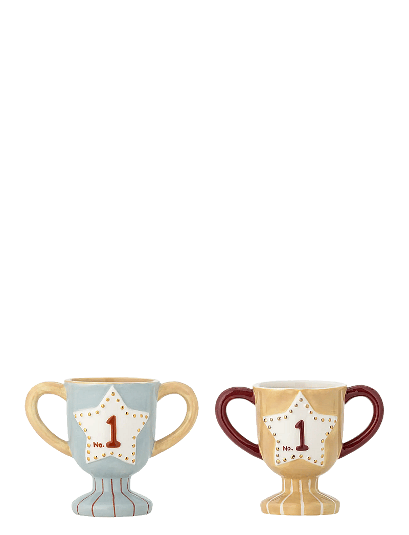Bloomingville - Trophy Cup - tassen & becher - blue - 1