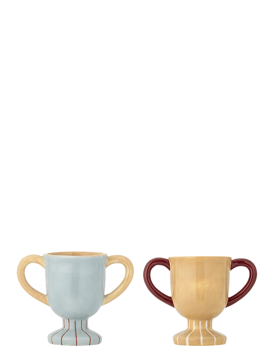 Bloomingville - Trophy Cup - tassen & becher - blue - 3