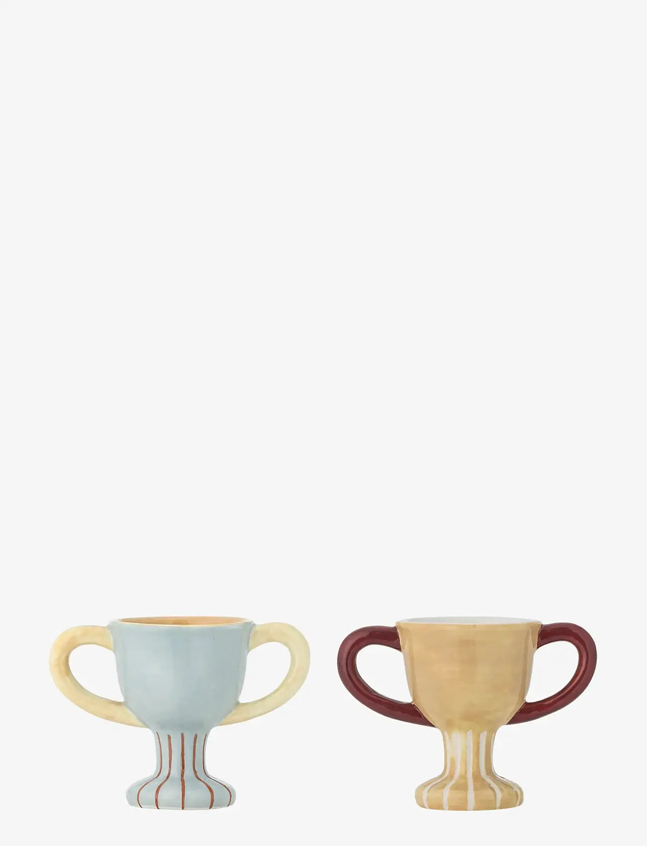 Bloomingville - Trophy Egg Cup - tassen & becher - blue - 3