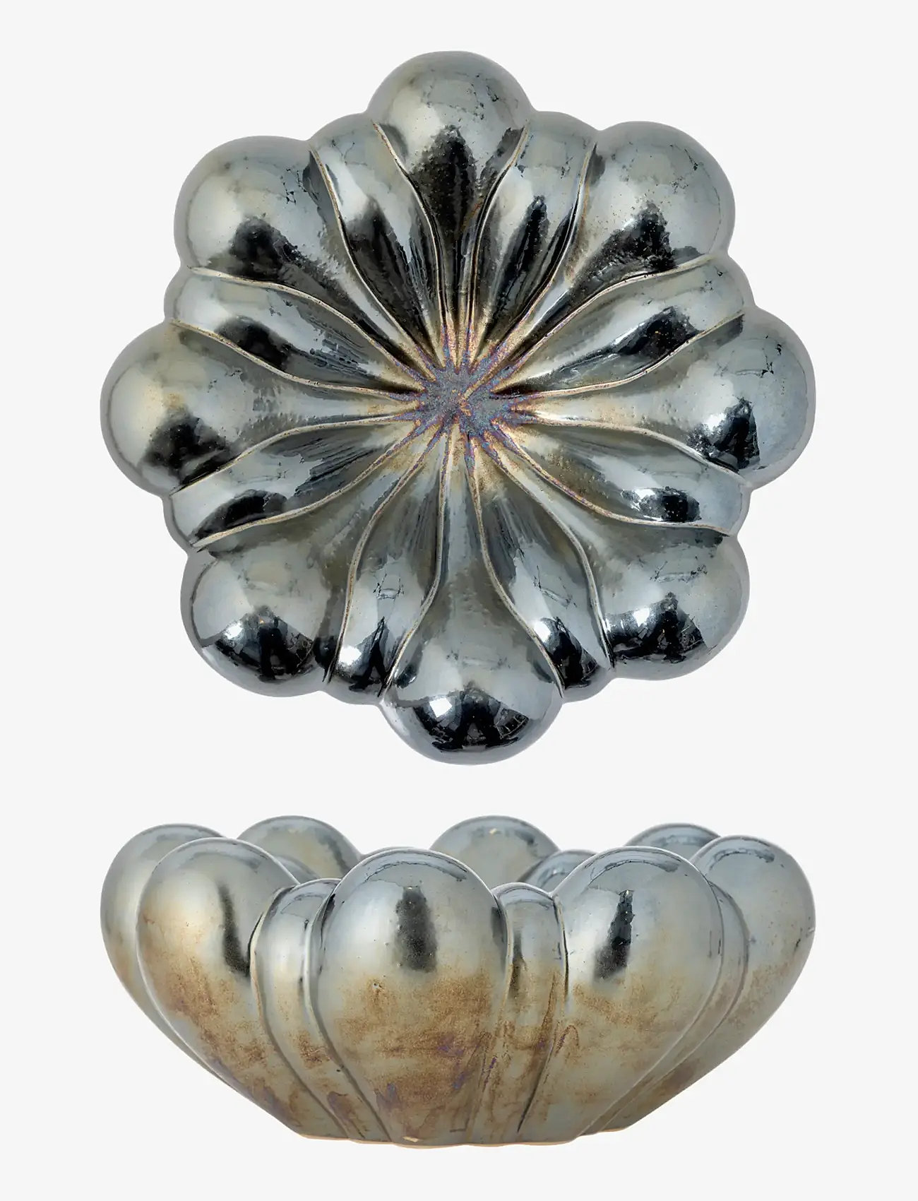 Bloomingville - Sheeran Bowl - dekorative platter & skåle - silver - 1