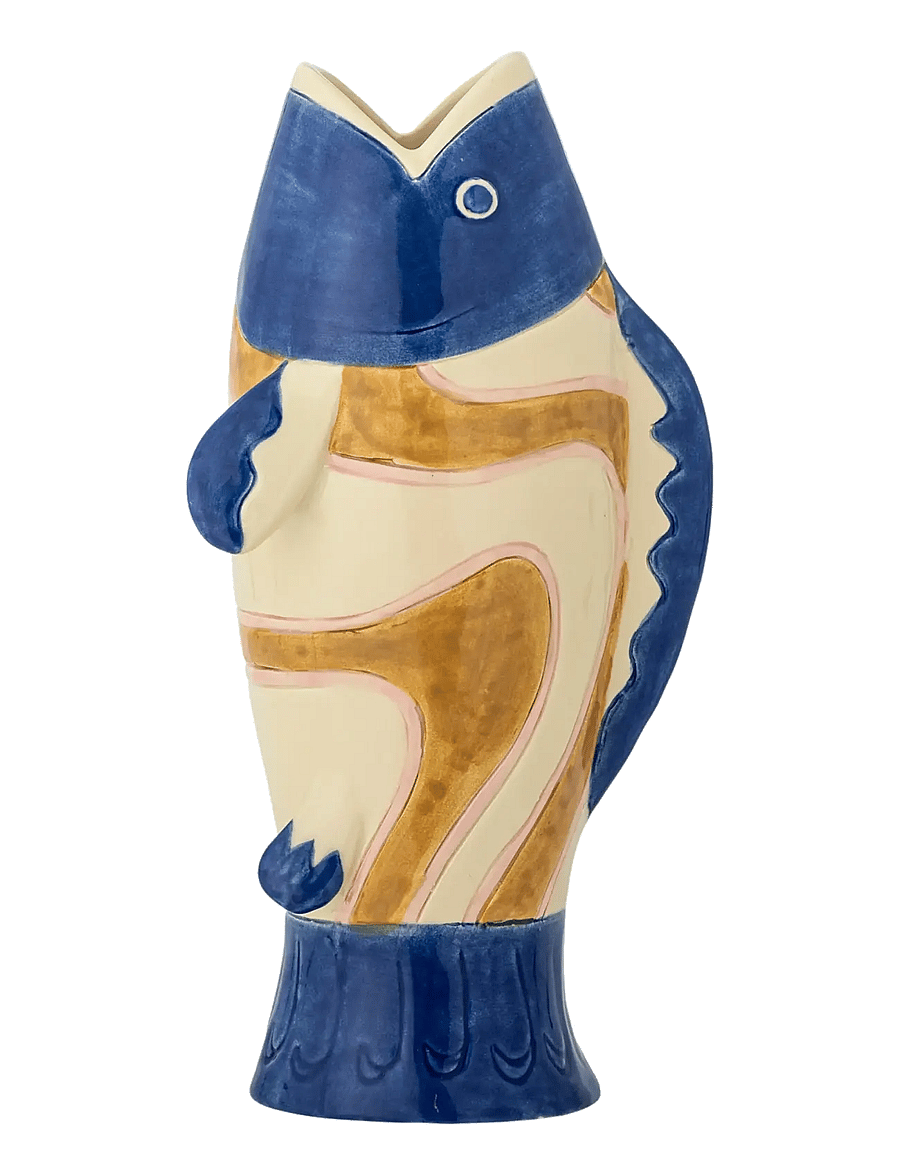Bloomingville - Irving Vase - die niedrigsten preise - blue - 0
