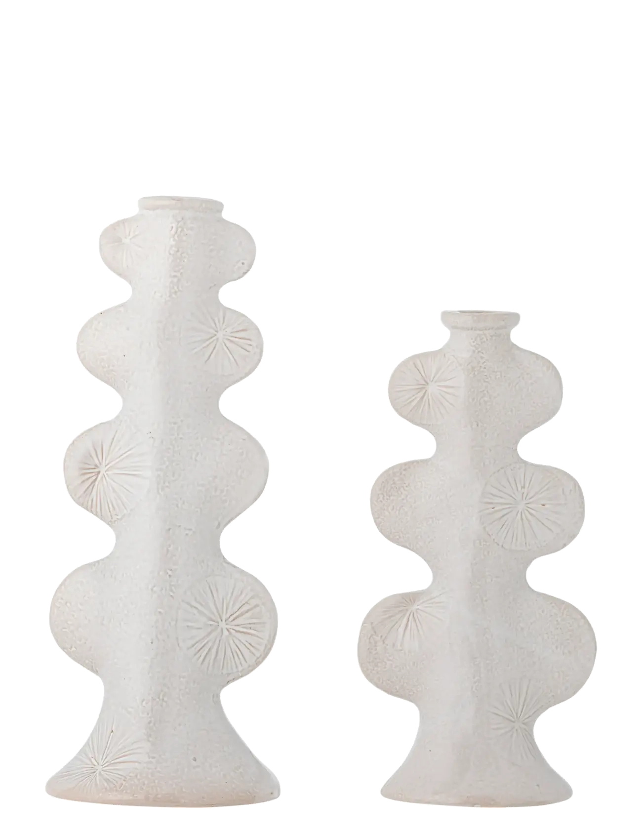 Bloomingville Cason Candle Holder, Lysestage, Hvid, Str: 31 CM