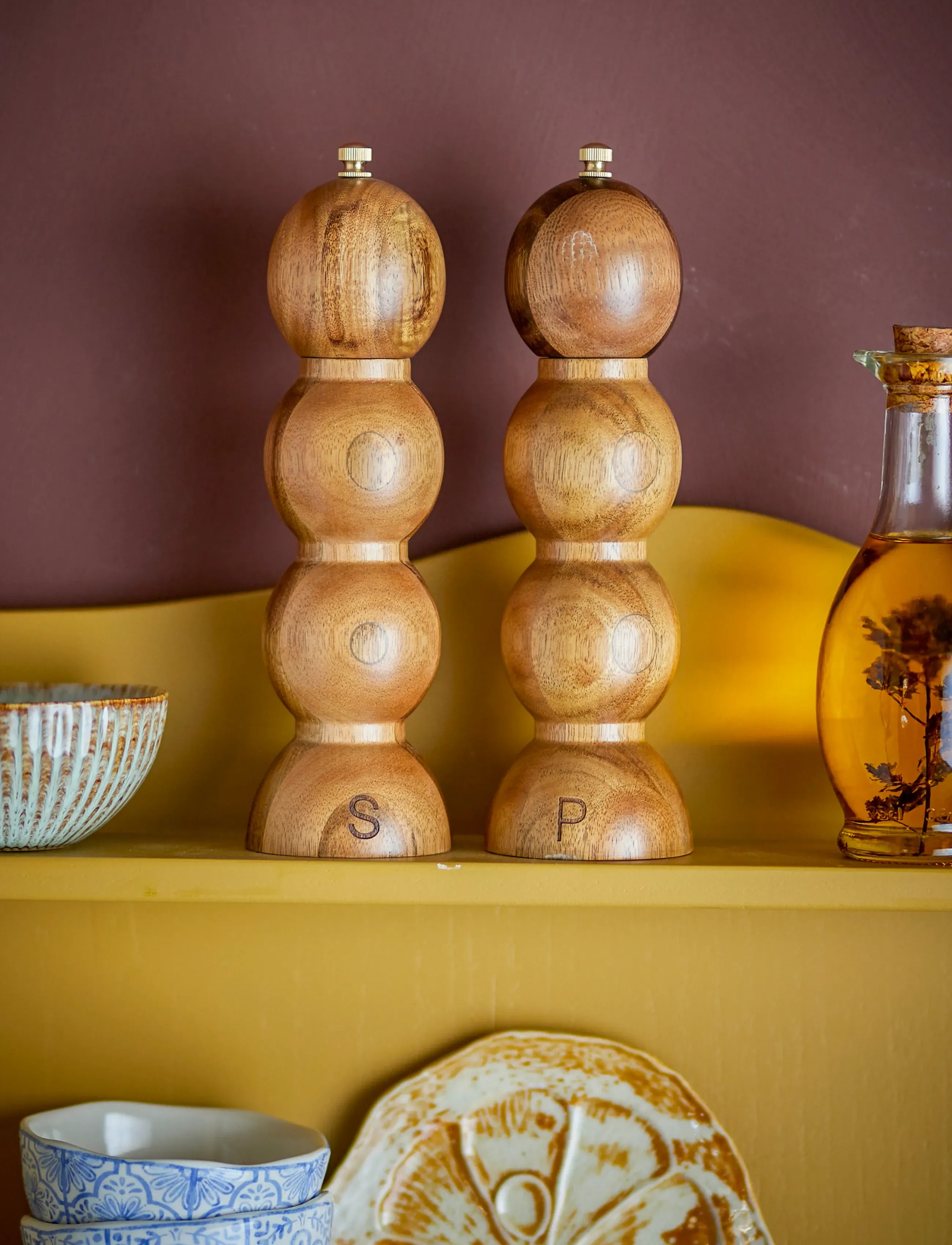 Bloomingville - Clancy Salt & Pepper Mill - brown - 1
