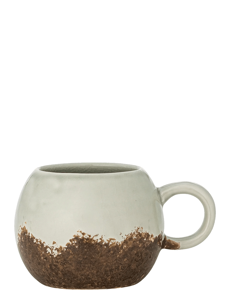 Bloomingville - Paula Mug, Brown, Stoneware - teetassen - brown - 1