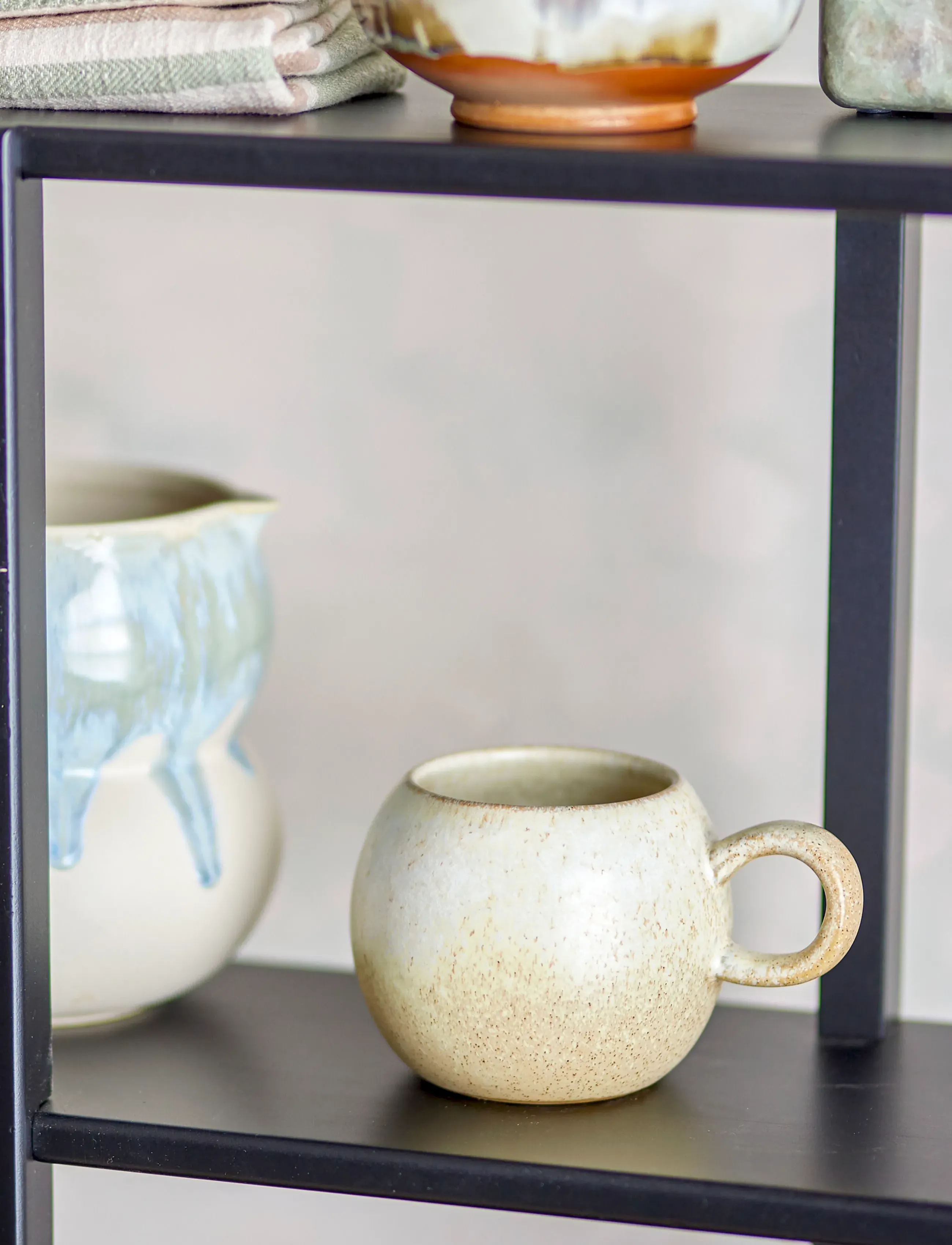 Bloomingville Paula Mug, 410 ml, Cups & Mugs, Beige - Coffee Cups, Homeware