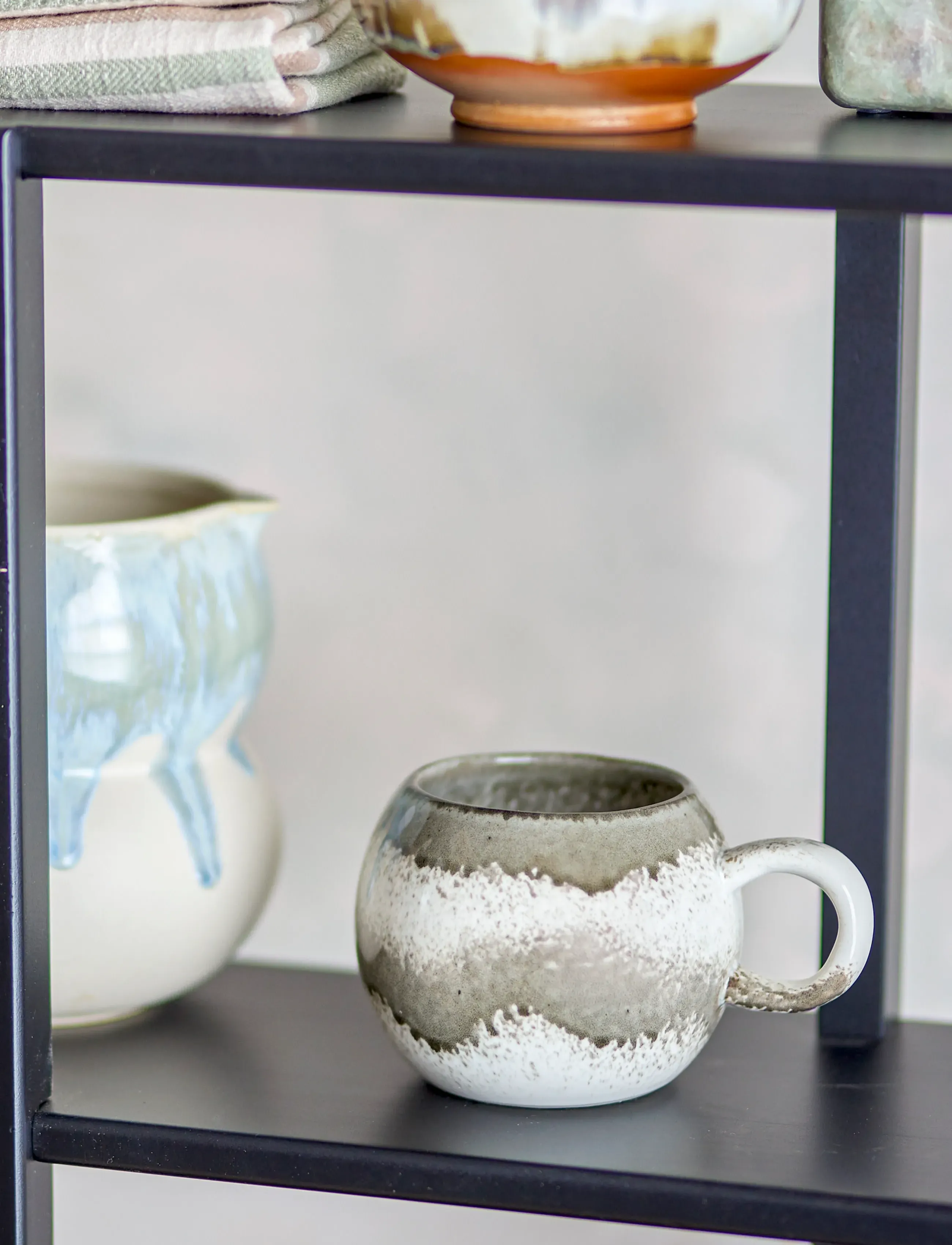 Bloomingville Paula Mug, 410 ml, Cups & Mugs, Grau - Coffee Cups, Homeware