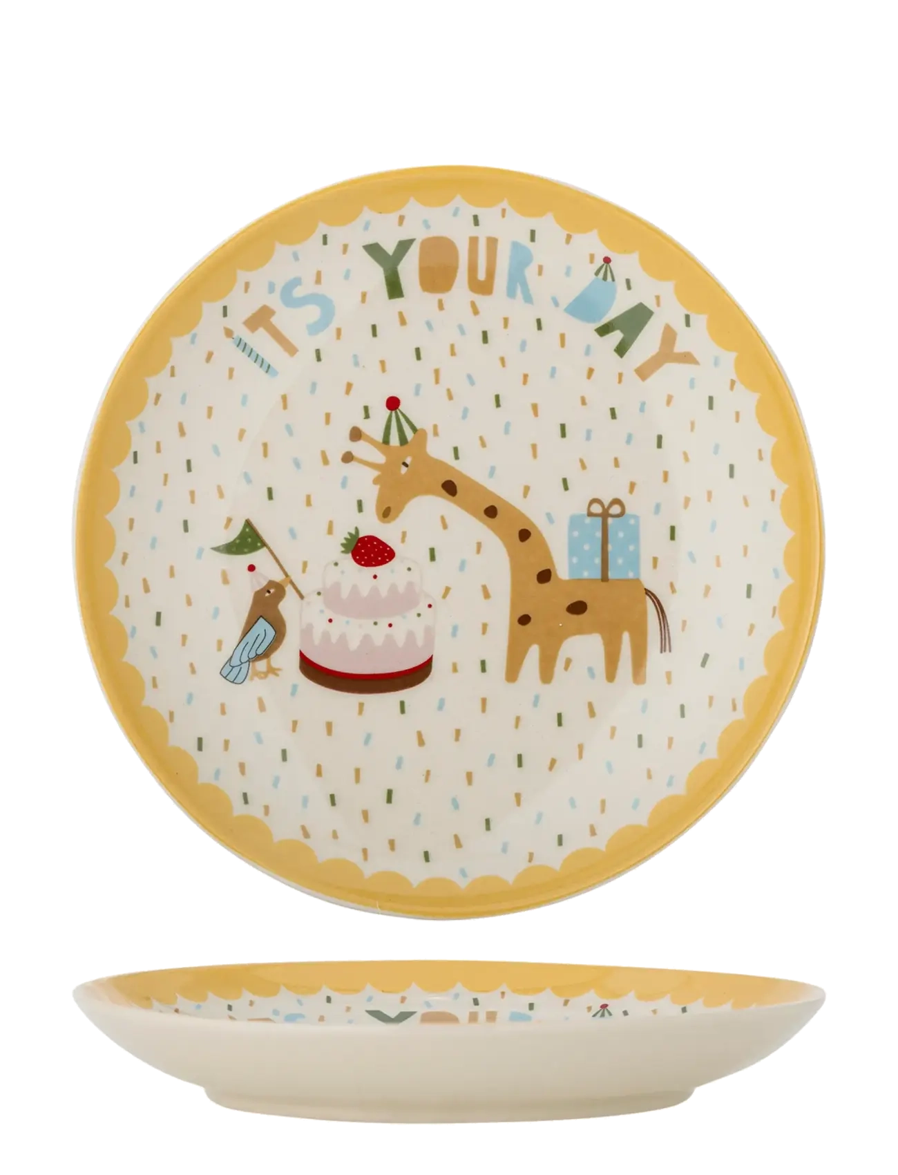 Bloomingville Celebrate Plate - App deal - YELLOW / yellow