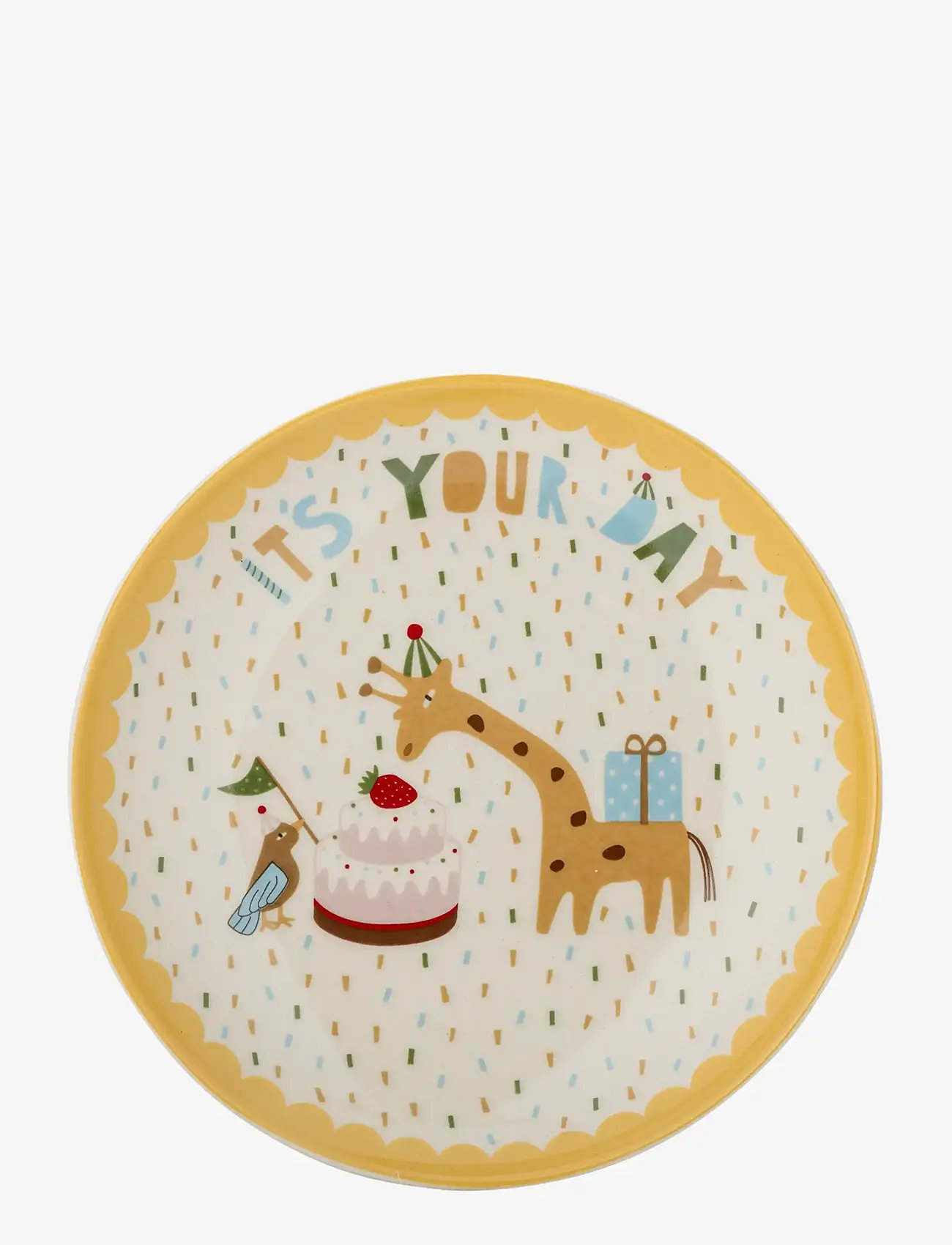 Bloomingville - Celebrate Plate - assiettes - yellow - 3