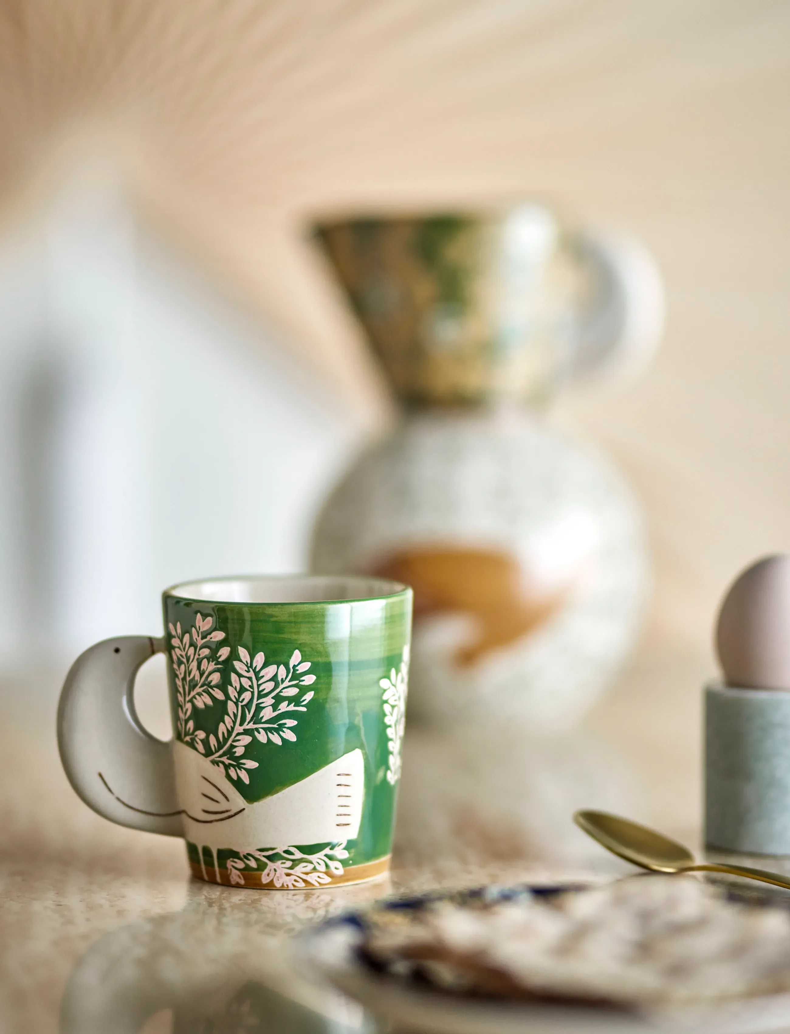 Bloomingville Hezha Cup, 260 ml, Green, Kopper & Krus > Kaffekopper, Unisex