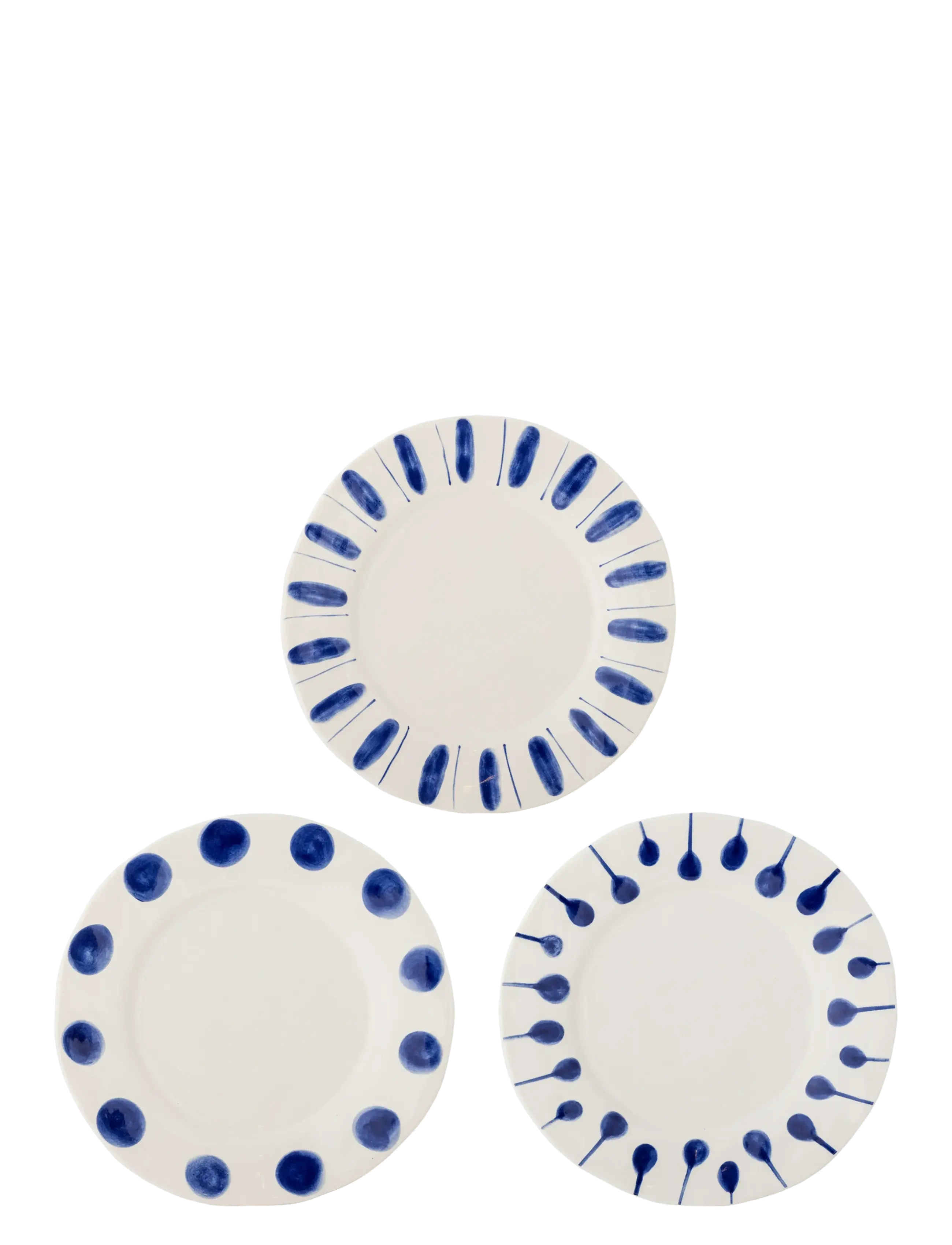 Bloomingville Linora Plate, Small Plade, Blå, Str: Ø 28 CM