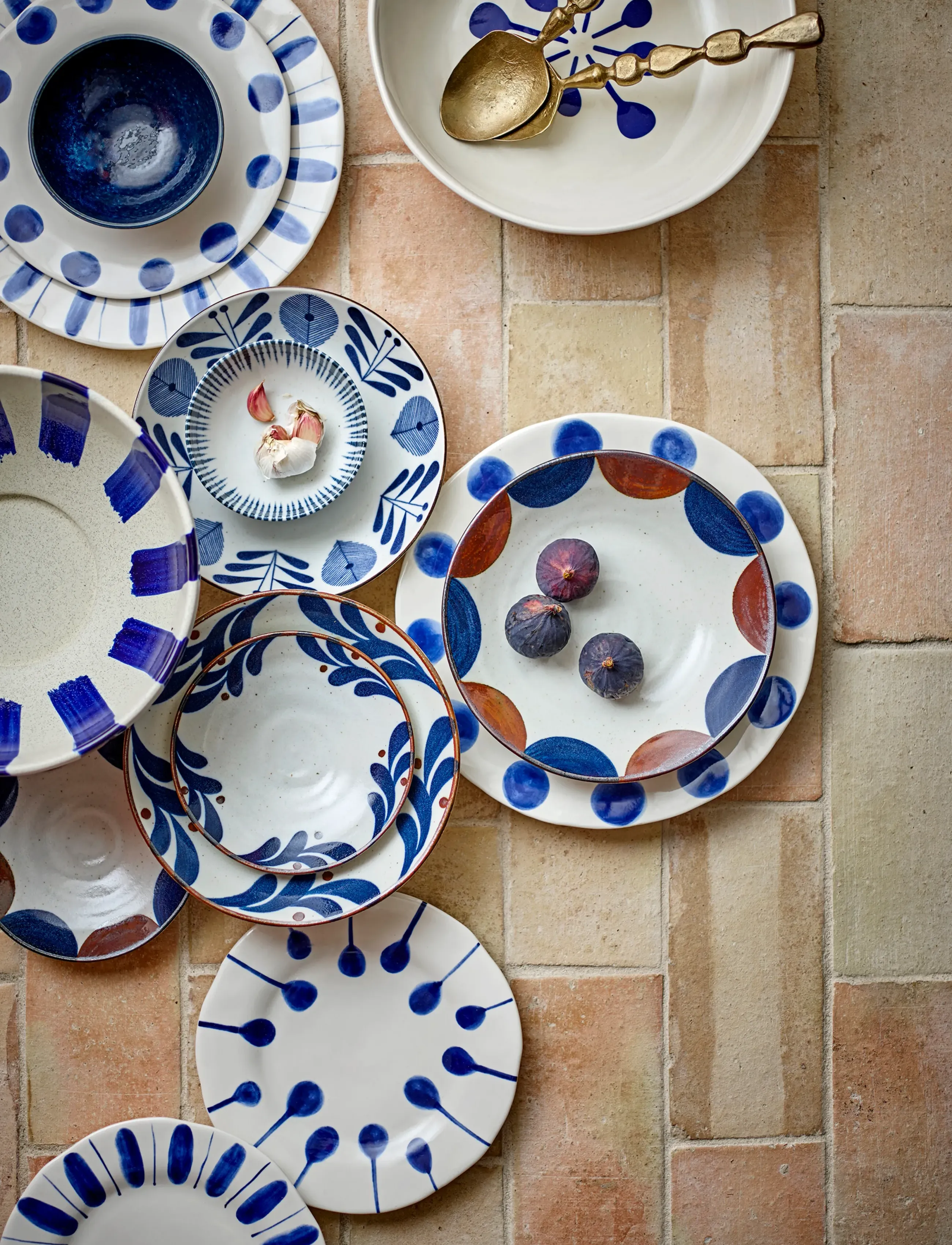Bloomingville - Linora Plate - frühstücksteller - blue - 3