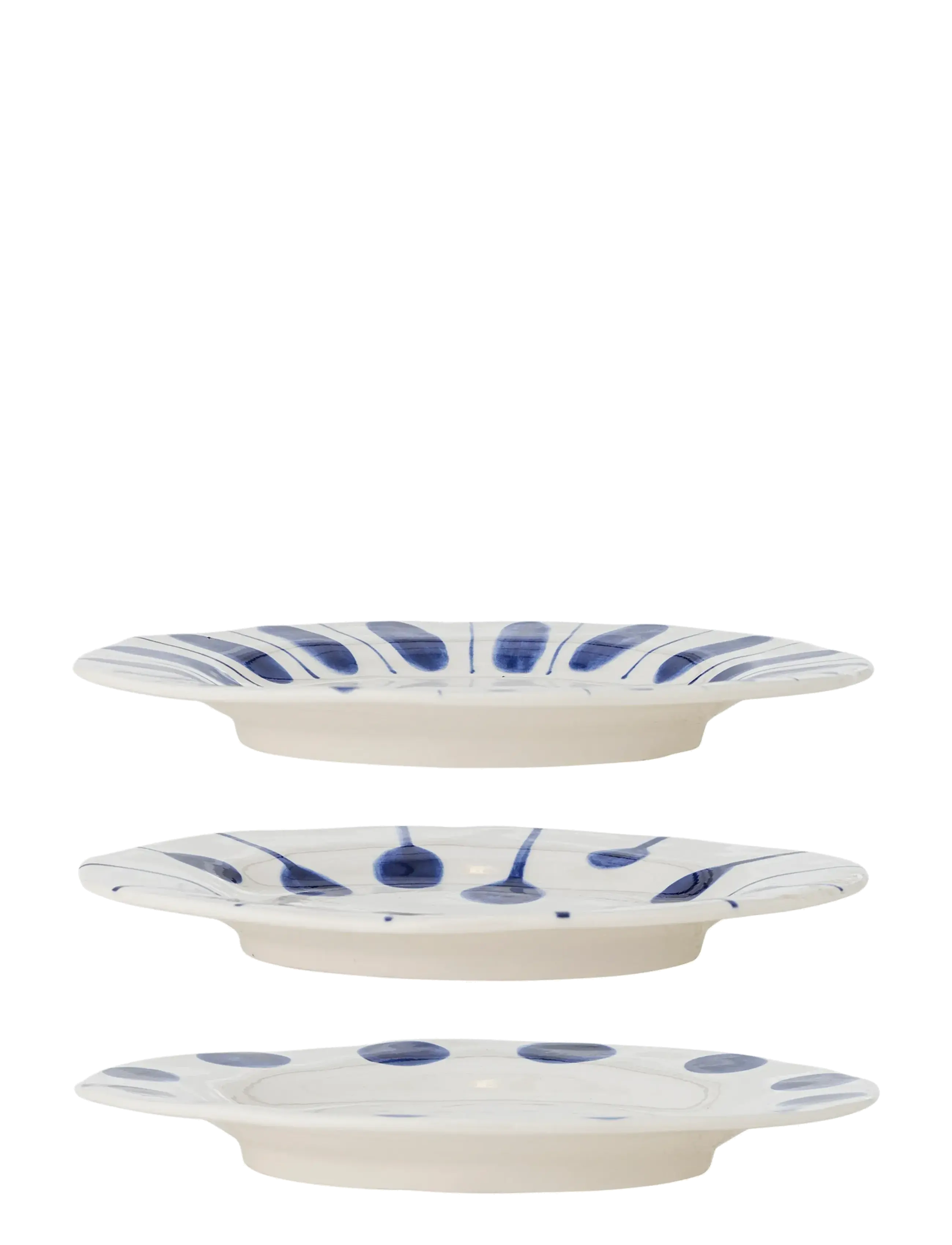 Bloomingville - Linora Plate - asietter - blue - 2
