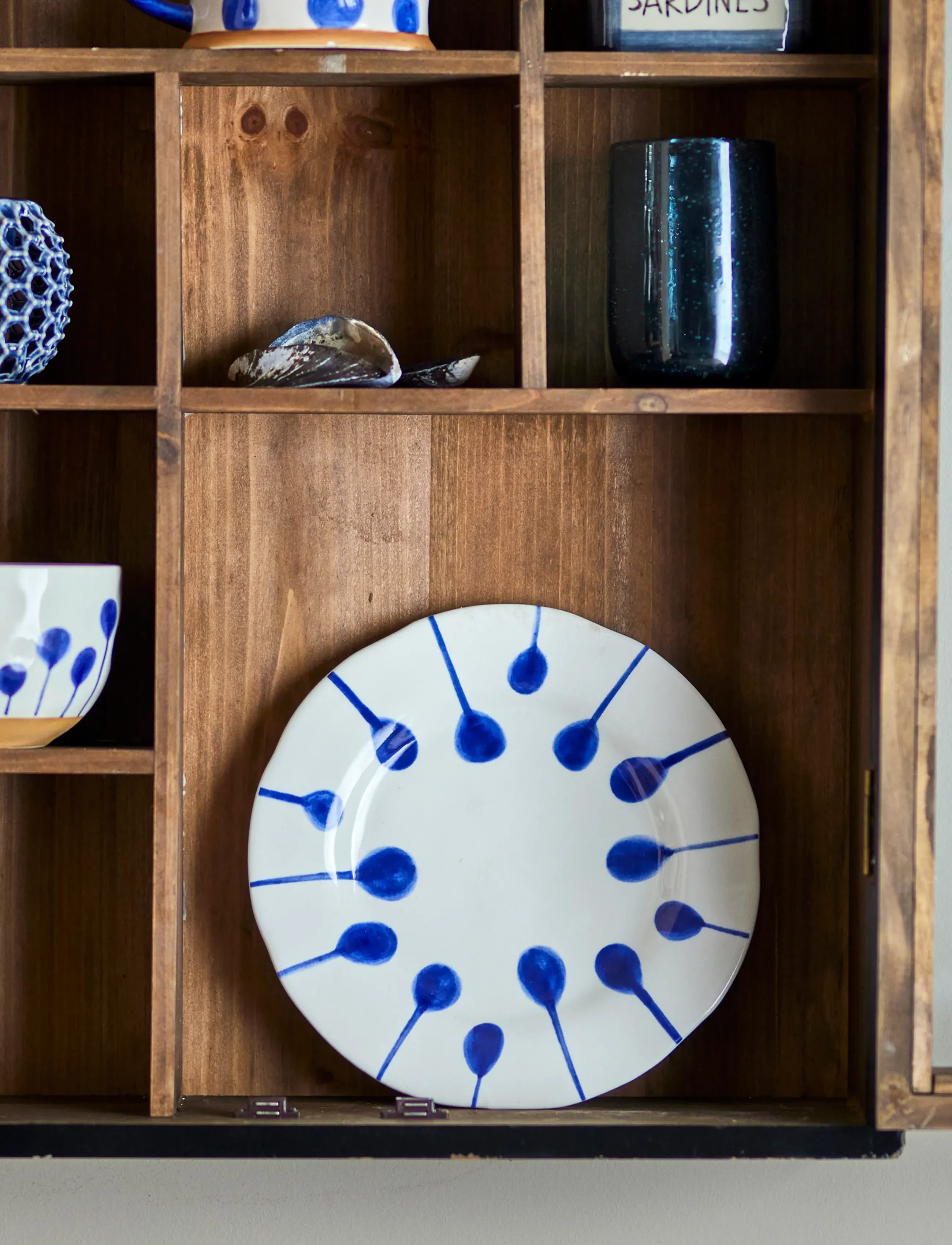 Bloomingville - Linora Plate - asietter - blue - 5