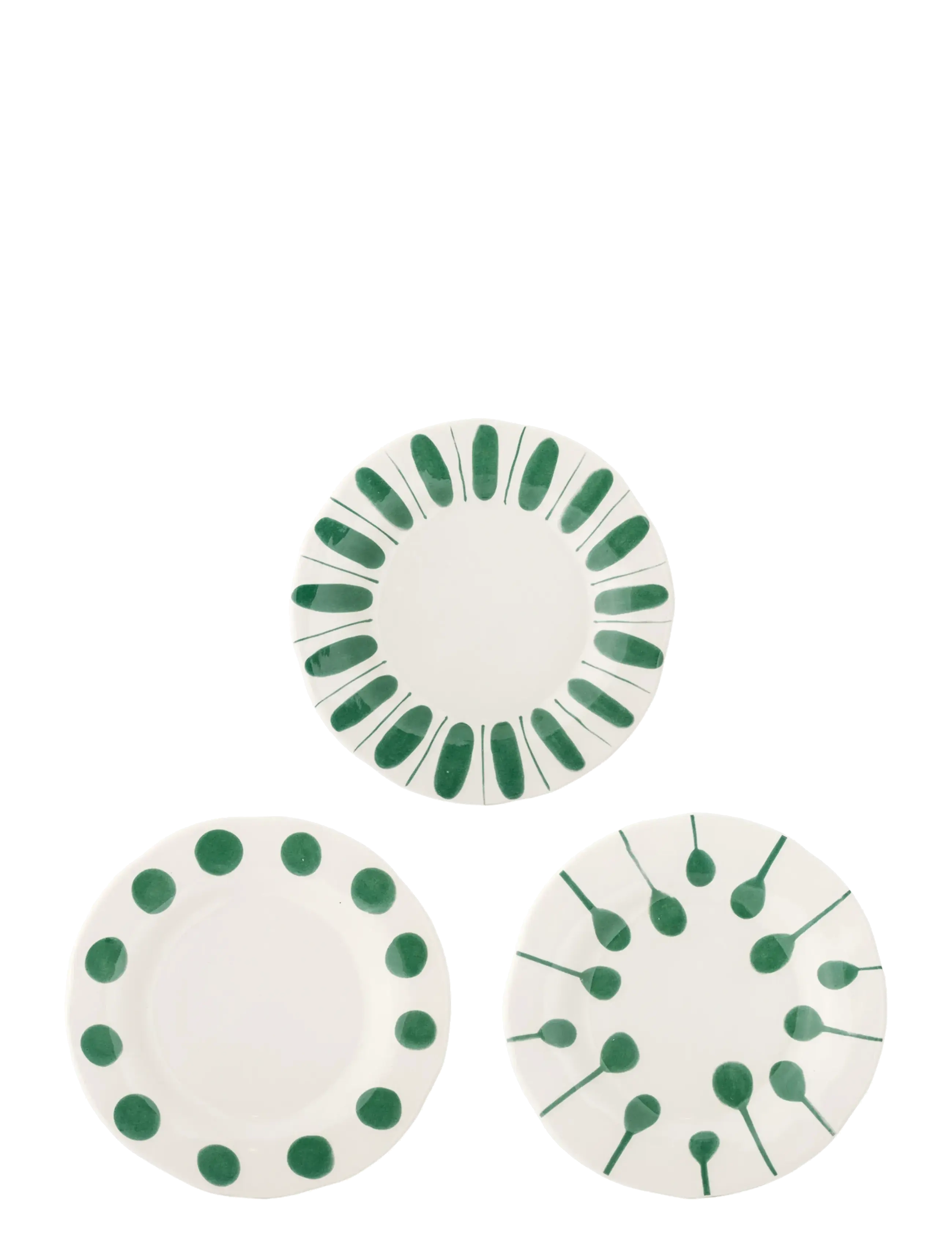 Bloomingville Linora Plate, Dinner Plade, Grøn, Str: Ø 22 CM