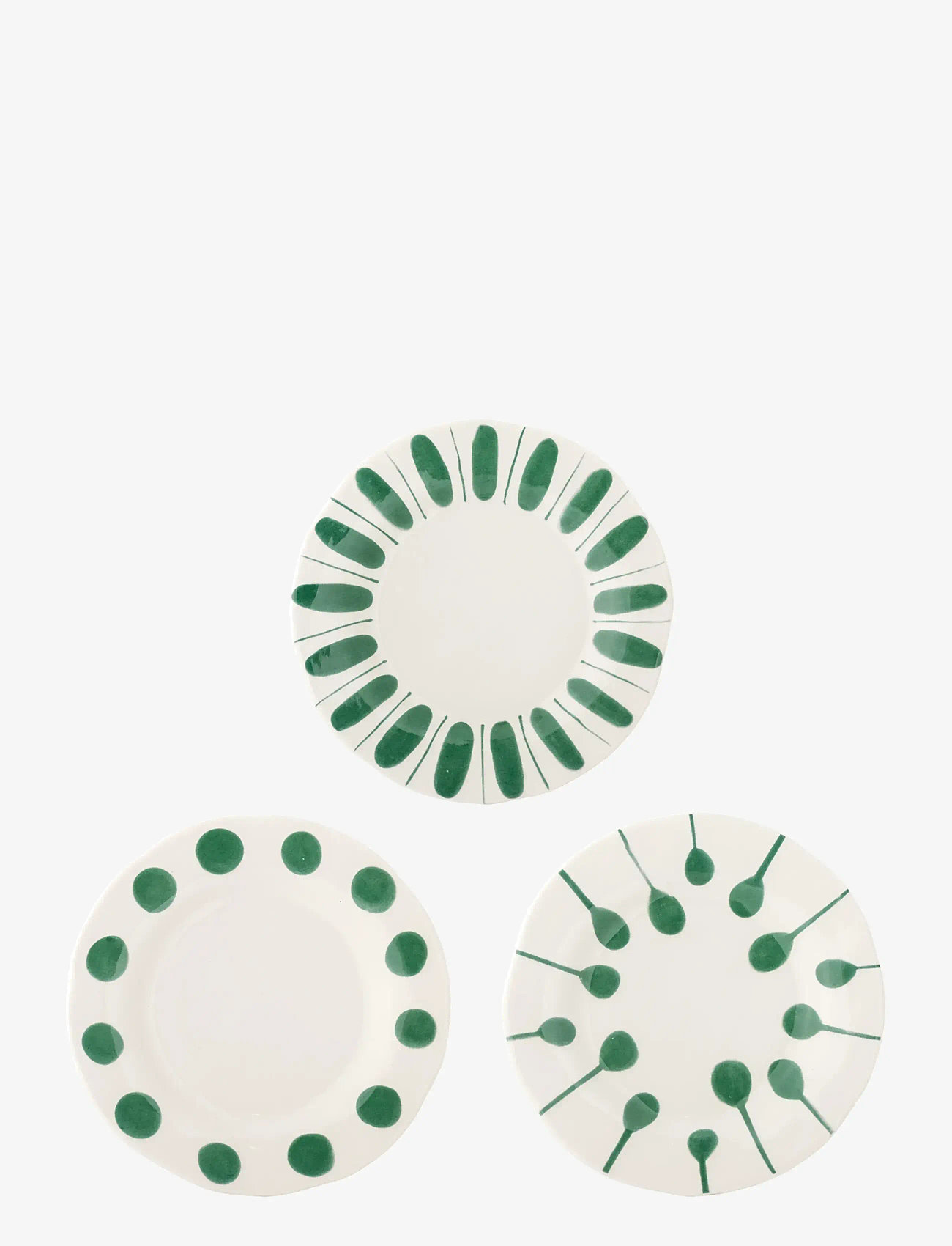 Bloomingville - Linora Plate - speiseteller - green - 1