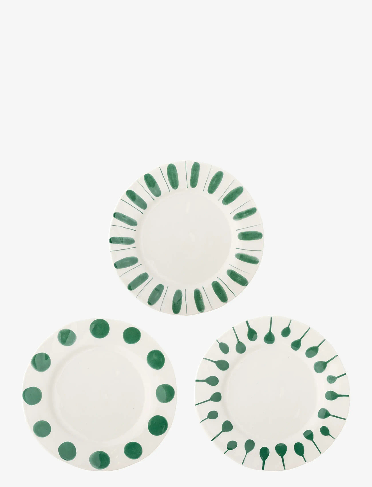 Bloomingville - Linora Plate - mattallrikar - green - 1