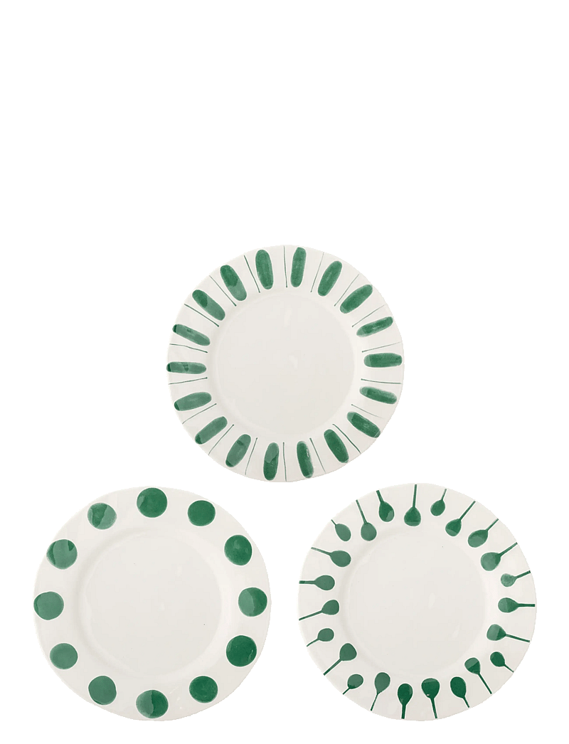 Bloomingville - Linora Plate - mattallrikar - green - 1