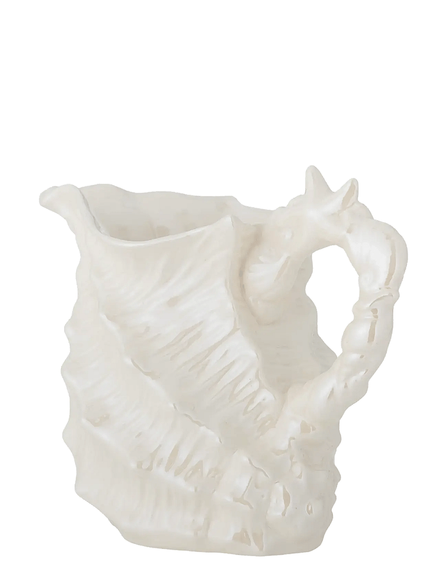 Bloomingville - Shellie Jug - wasserkaraffen - white - 2