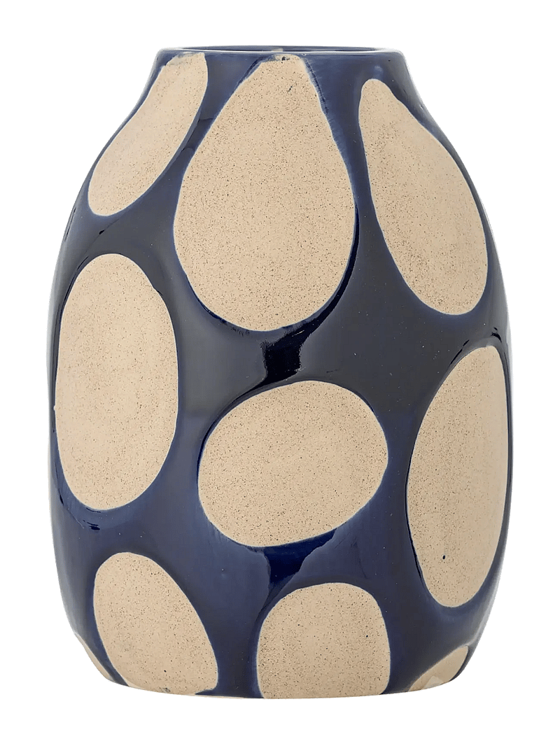 Bloomingville - Bashir Vase - vasen - blue - 1