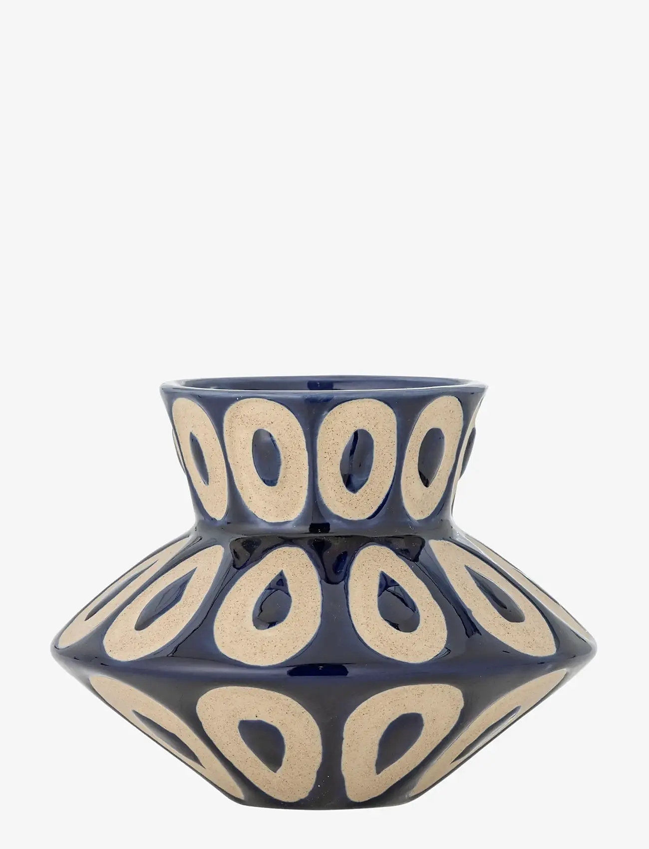 Bloomingville - Bashir Vase - vasen - blue - 1