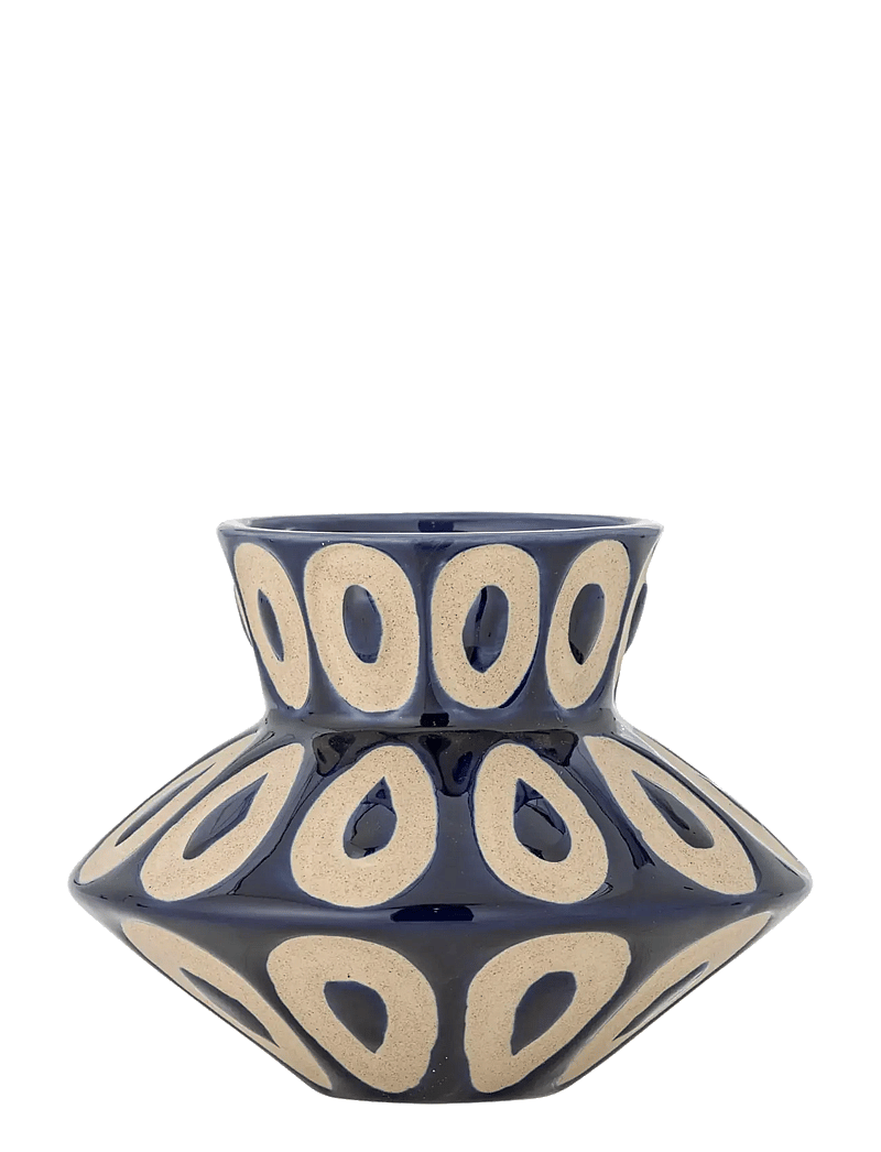Bloomingville - Bashir Vase - vasen - blue - 1