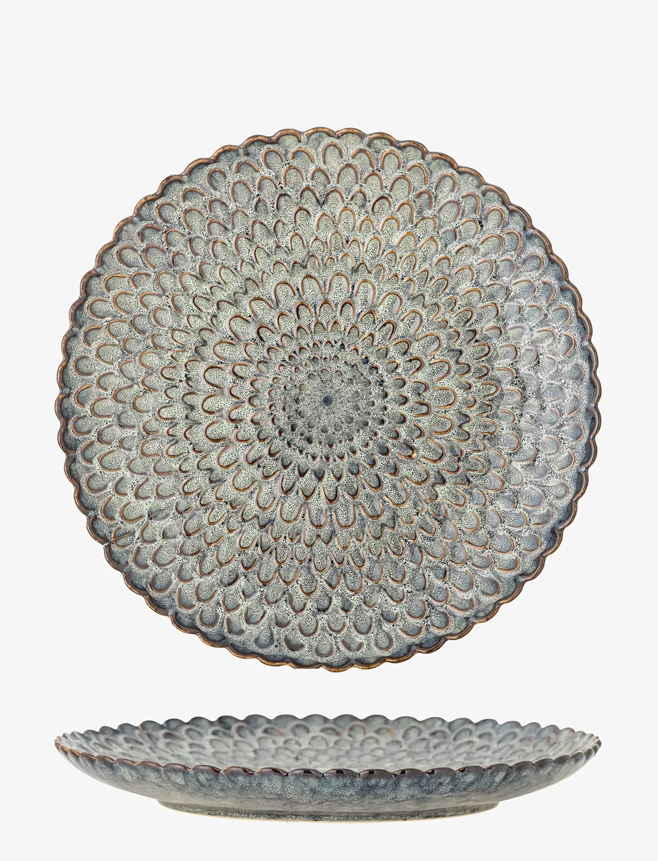Bloomingville - Katrina Plate - praetaldrikud - grey - 3