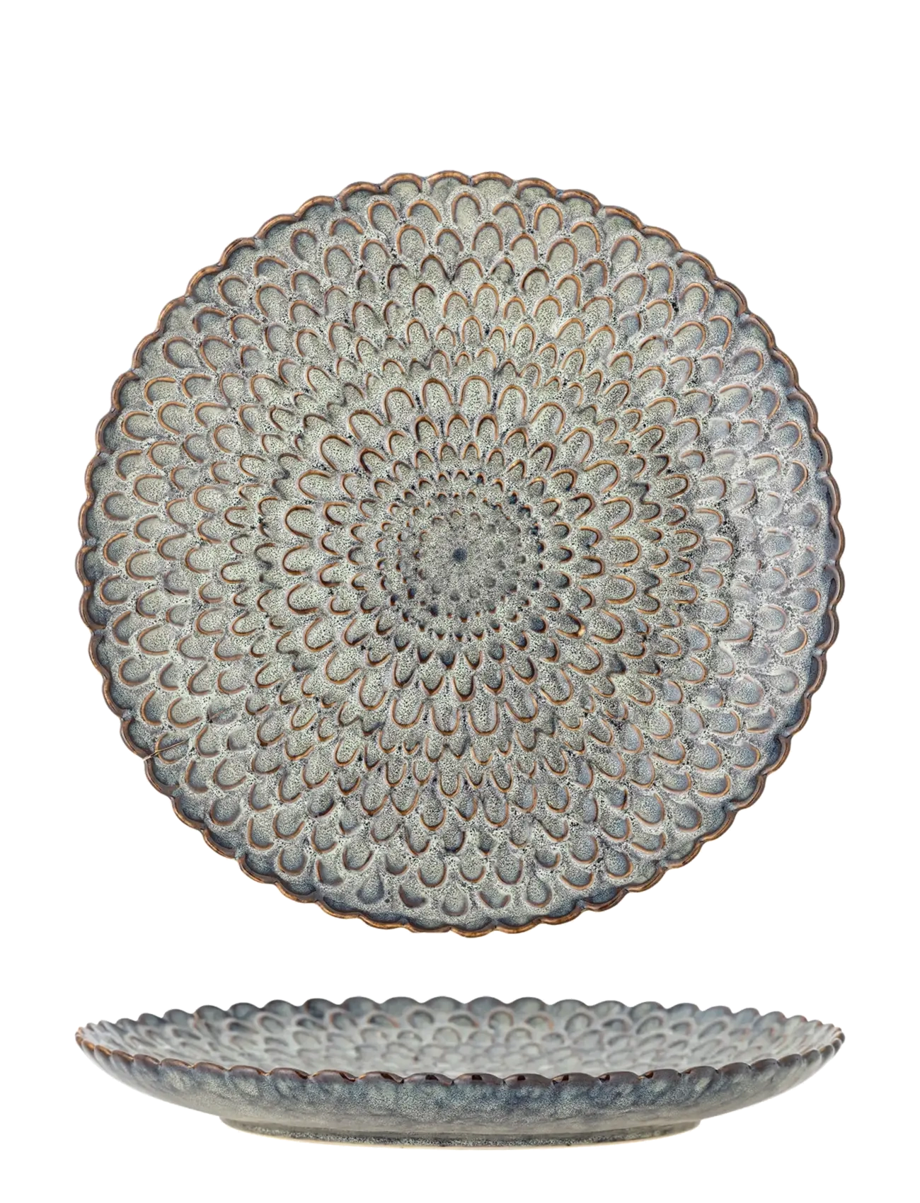 Bloomingville - Katrina Plate - mattallrikar - grey - 3