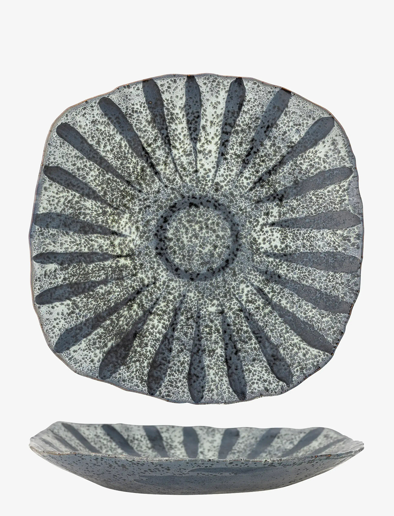 Bloomingville - Ramie Serving Plate - serverings- & anretningsfade - grey - 1