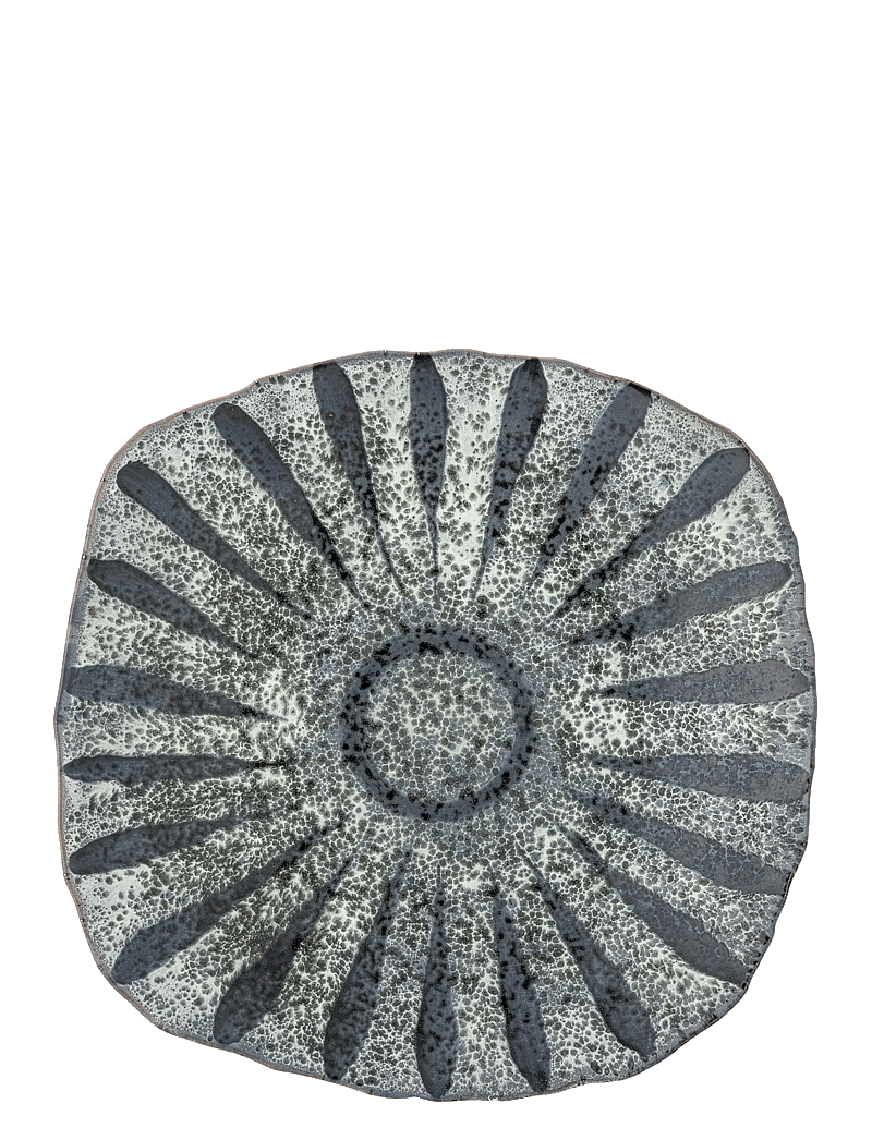 Bloomingville - Ramie Serving Plate - servierplatten - grey - 3