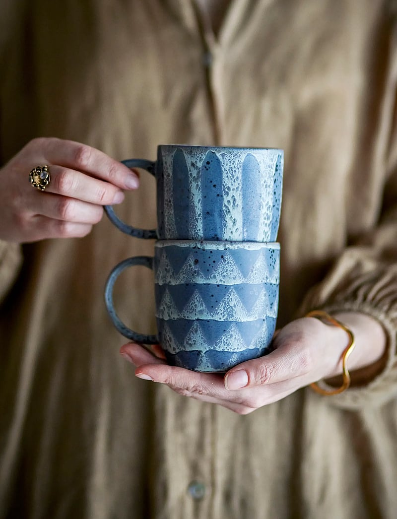 Bloomingville - Ramie Mug - kaffekoppar - grey - 4