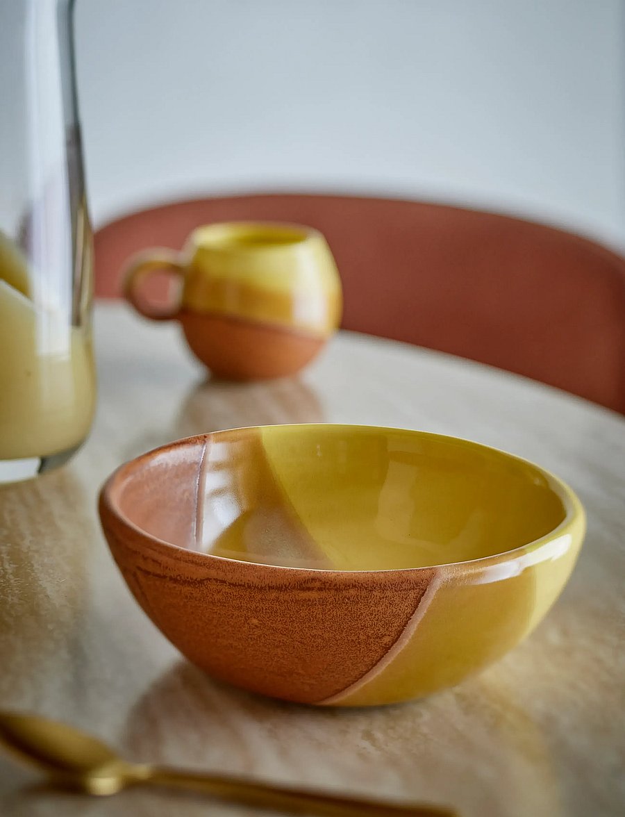 Bloomingville - Paula Bowl - hommikusöögikausid - yellow - 0