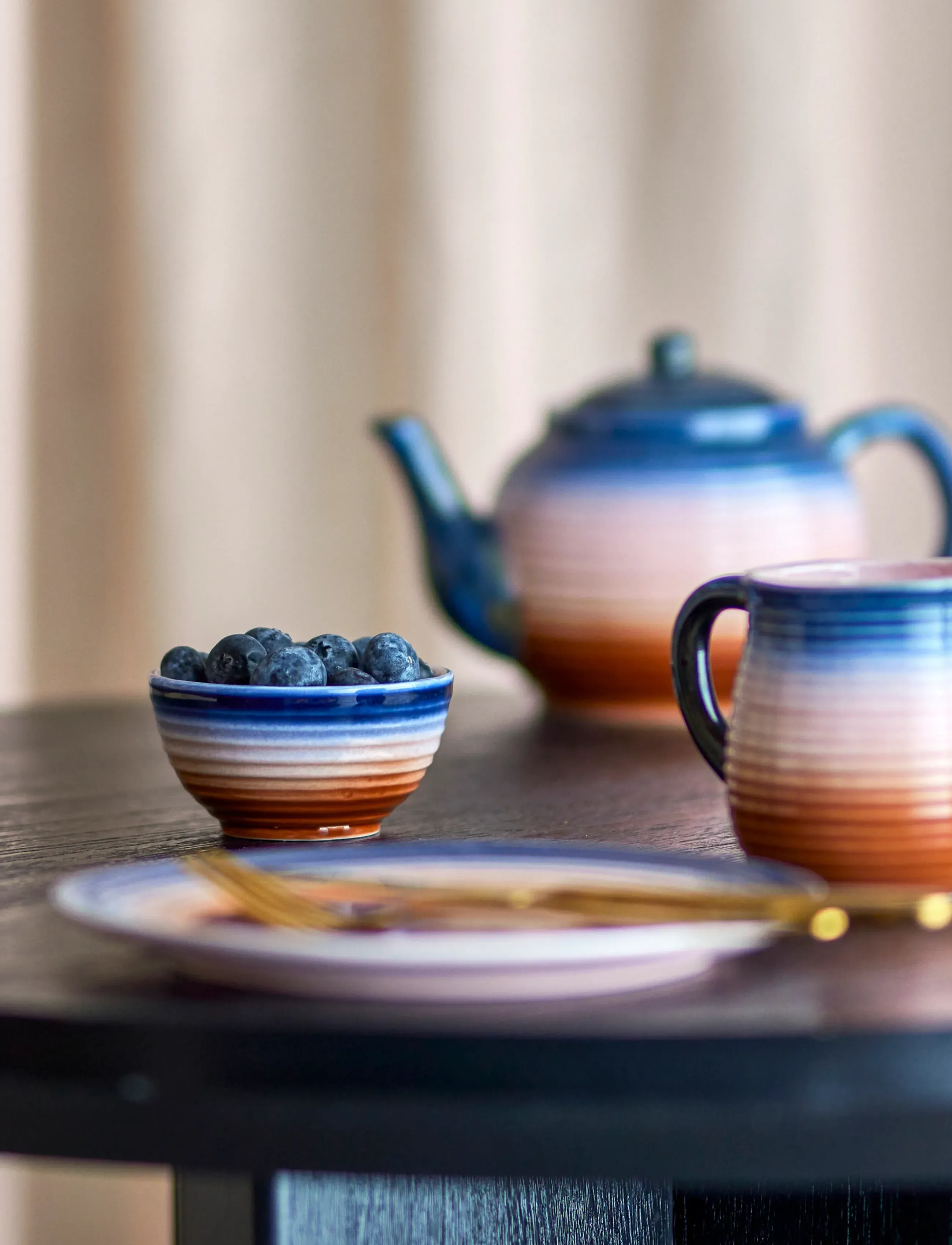 Bloomingville Tatum Bowl, Ø 9 cm, Bowls, Mehrfarbig/gemustert - Breakfast Homeware