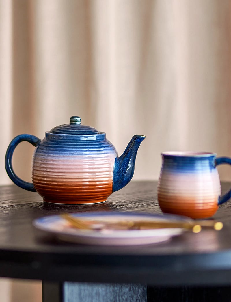 Bloomingville - Tatum Teapot w/Strainer - teekannud - multi-coloured - 0