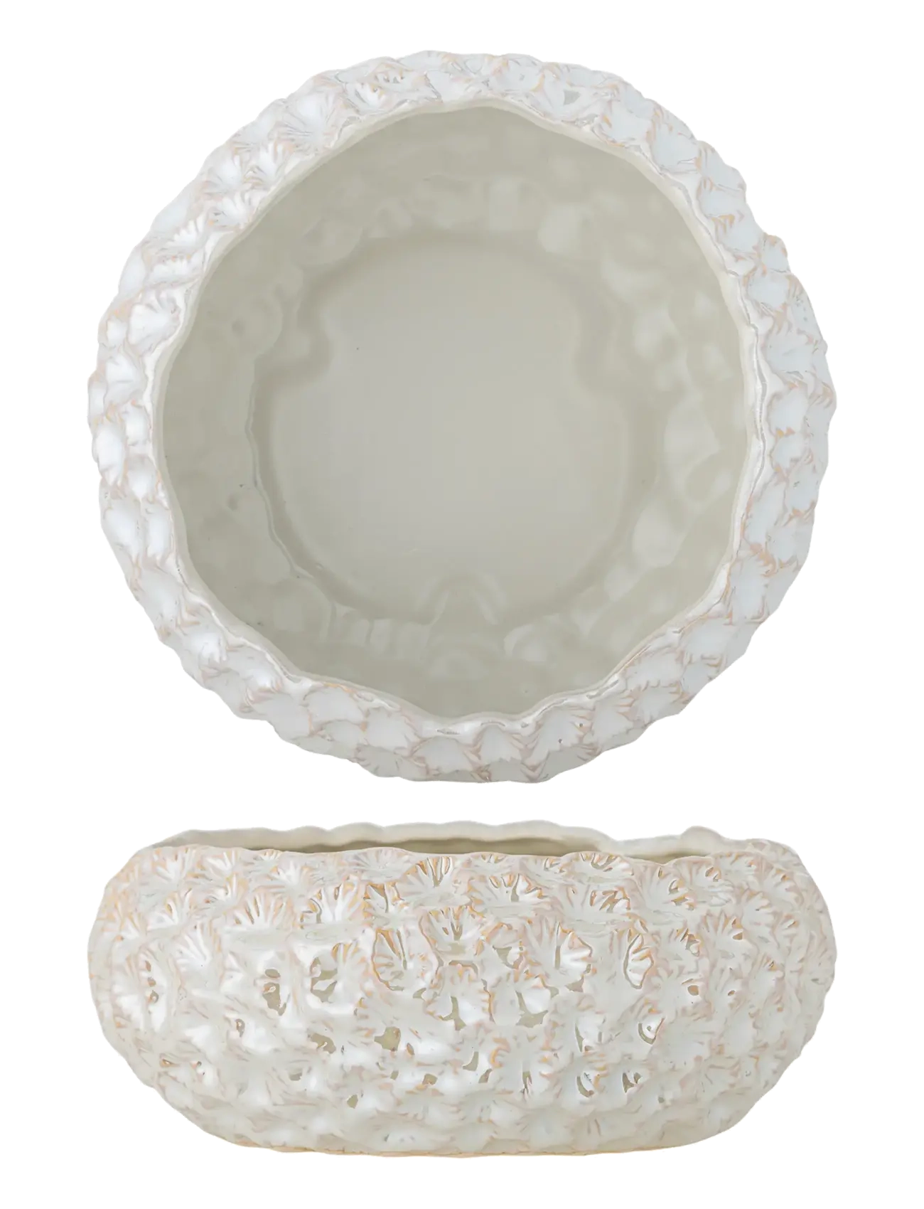 Bloomingville Lowen Bowl - Einrichtung - WHITE / cream